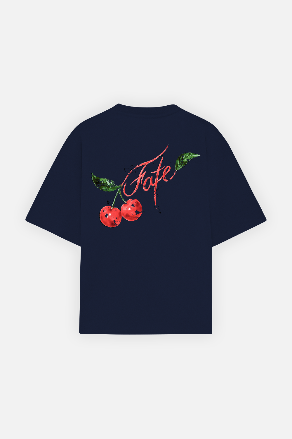 Sweet Cherry Tee Navy Blue — Back