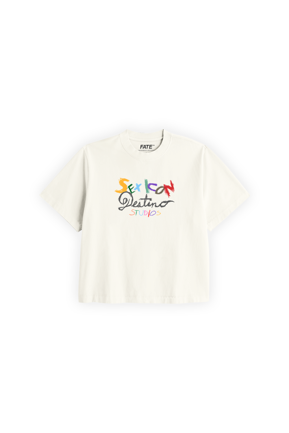 Sex Icon Crayons Crop Tee Ivory