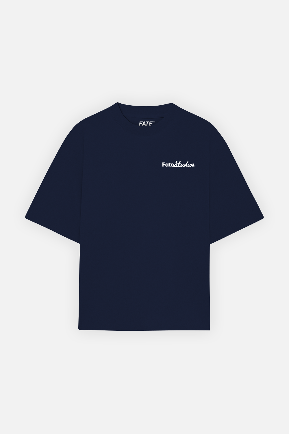 Studio Script Tee Navy Blue — Front