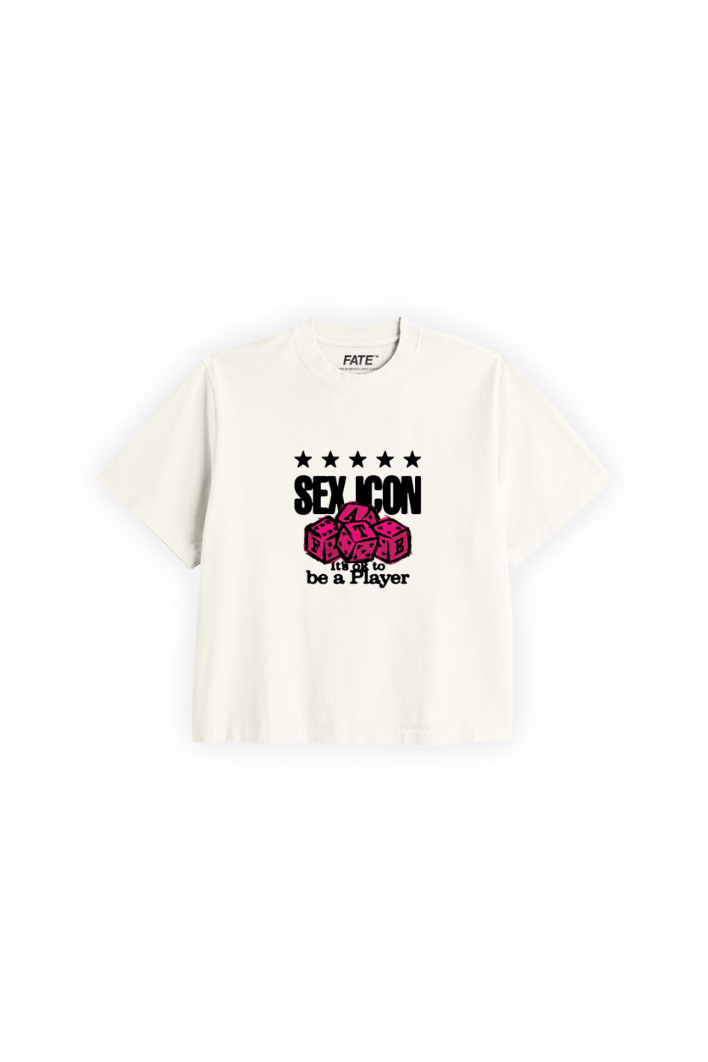 It's Okay Crop Tee Ivory