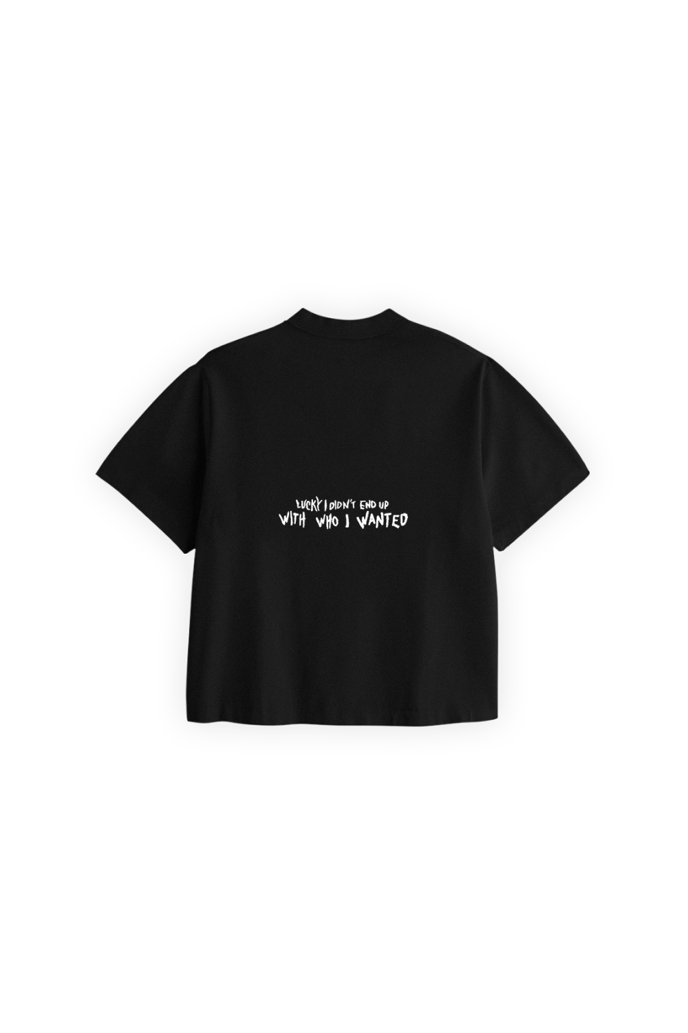 Dice Cherry Crop Tee Black