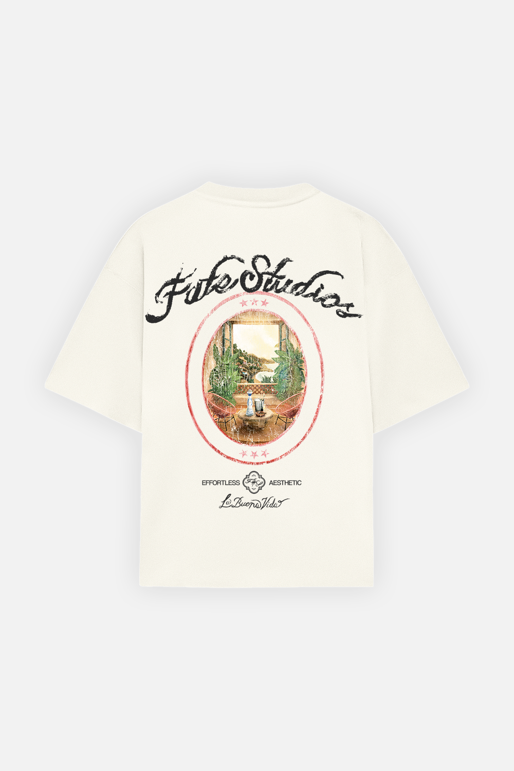 Villa View Tee Ivory — Back