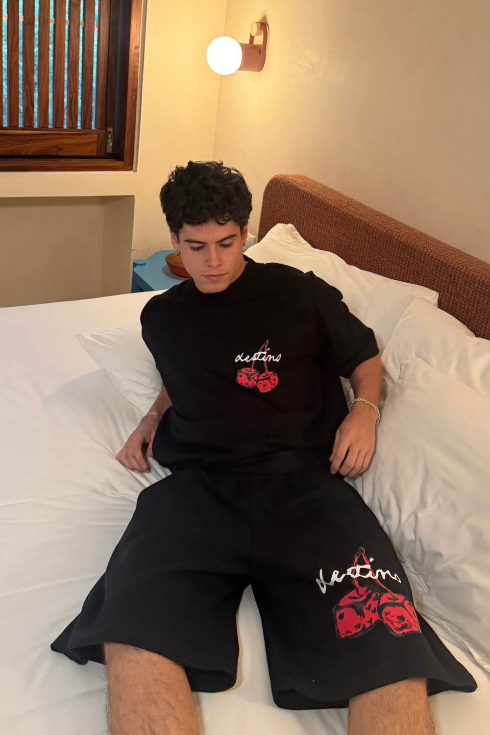 Dice Cherry Tee Black