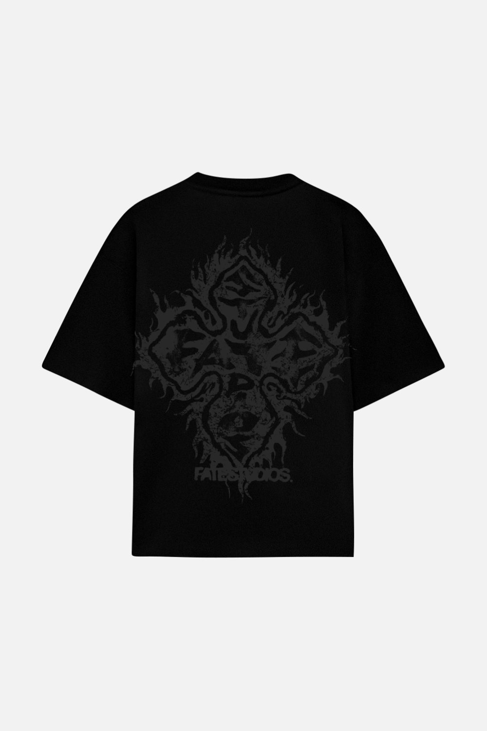 Fire Cross Tee Black