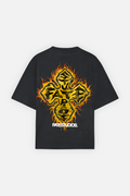 Fire Cross Tee Vintage Black