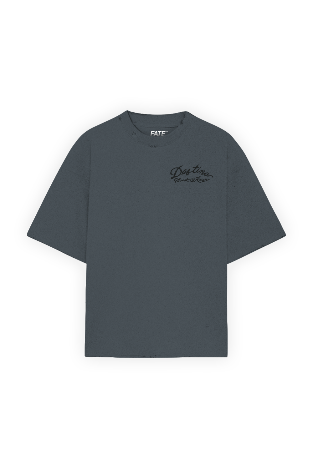 Sweet Serafin's Distressed Tee Grey