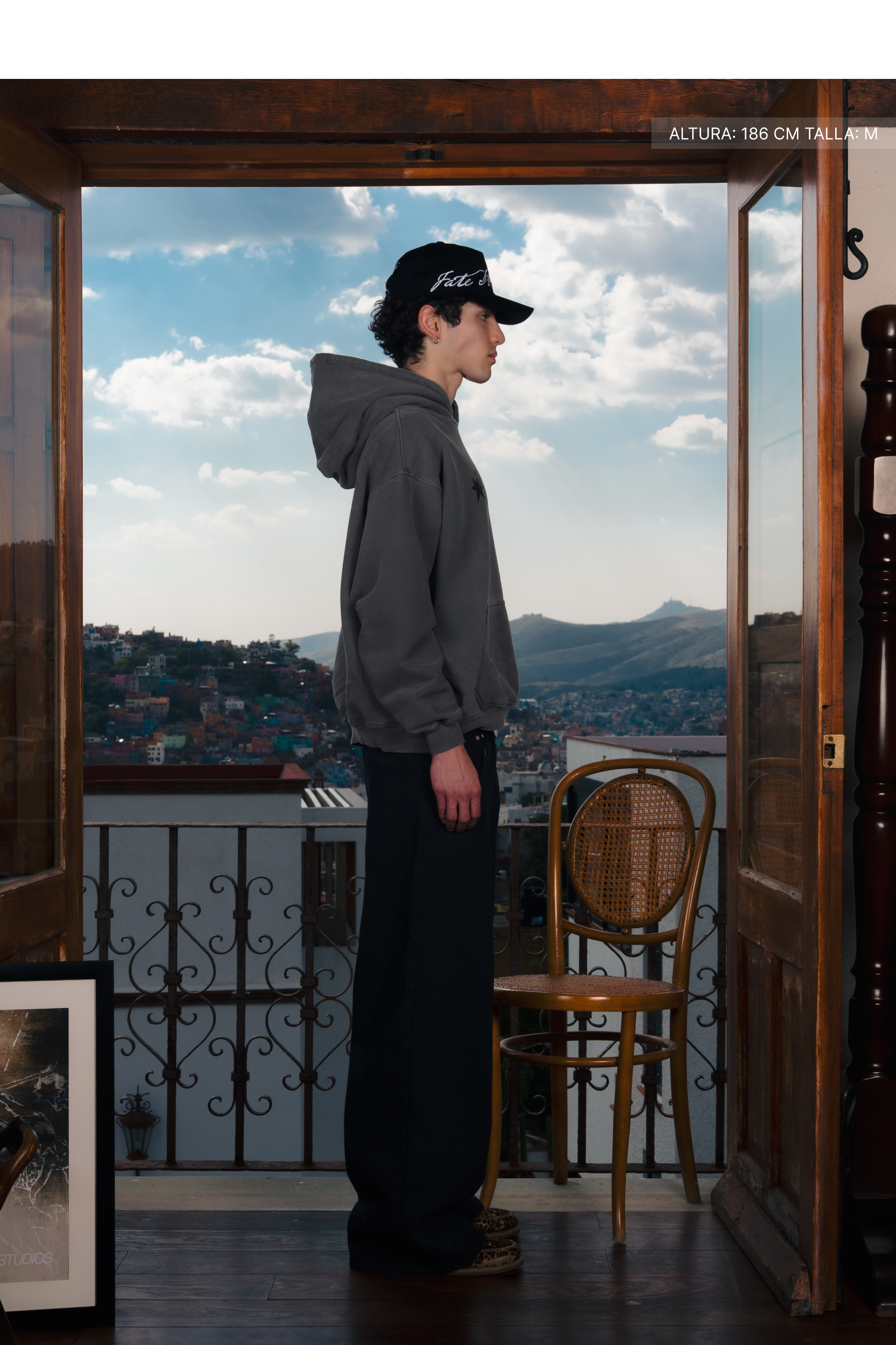 All My Fears Hoodie Washed Grey