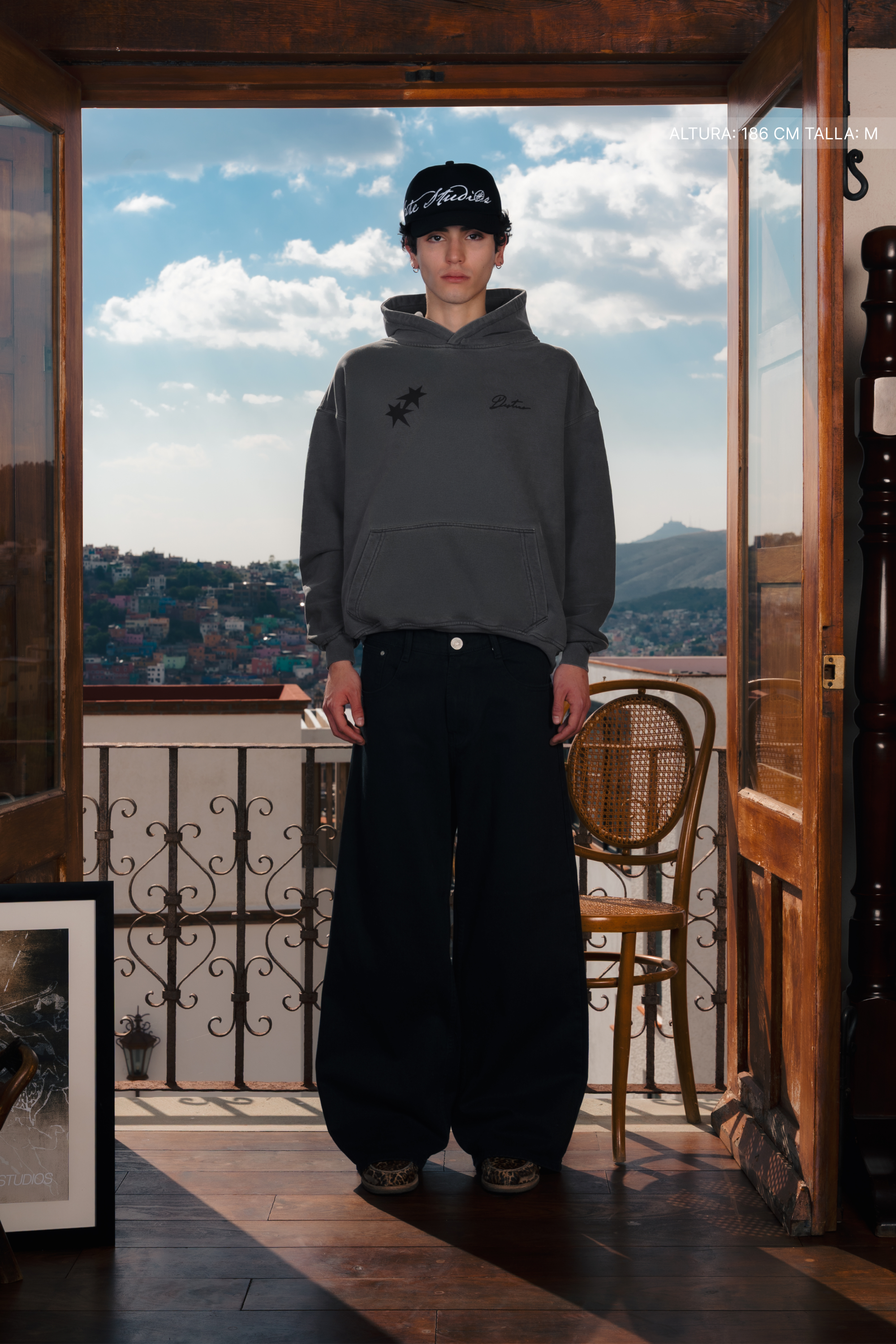 All My Fears Hoodie Washed Grey