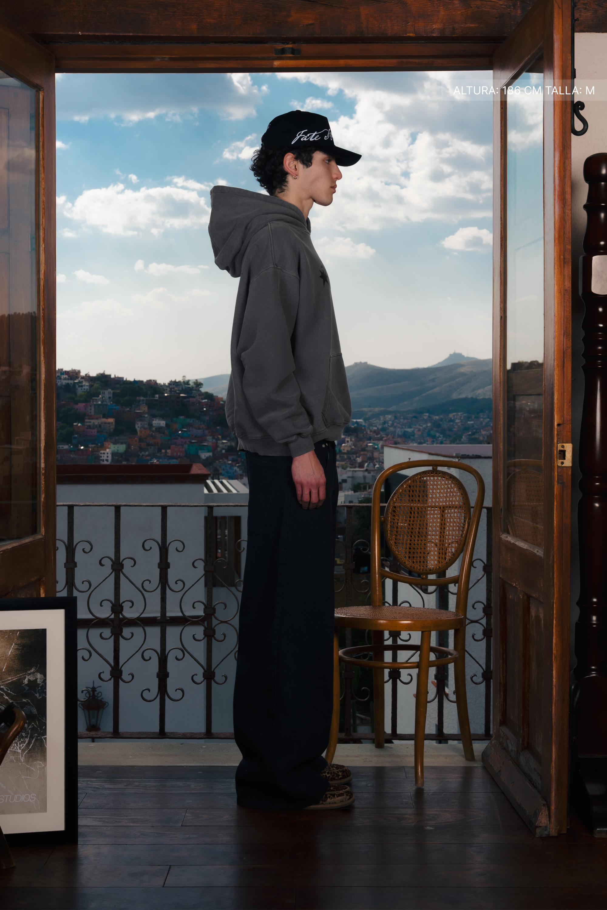 All My Fears Hoodie Washed Grey