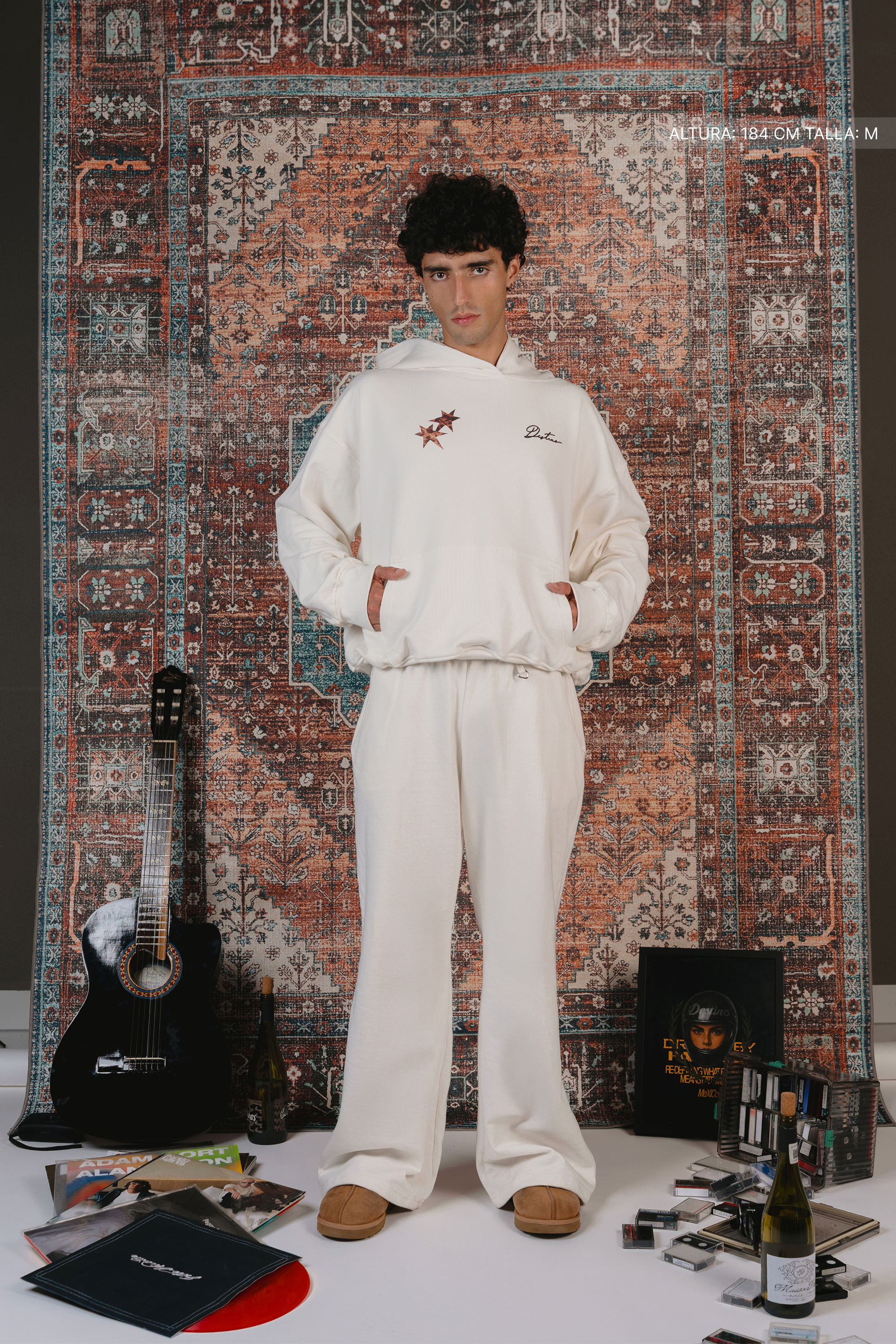 All My Fears Cheetah Hoodie Ivory