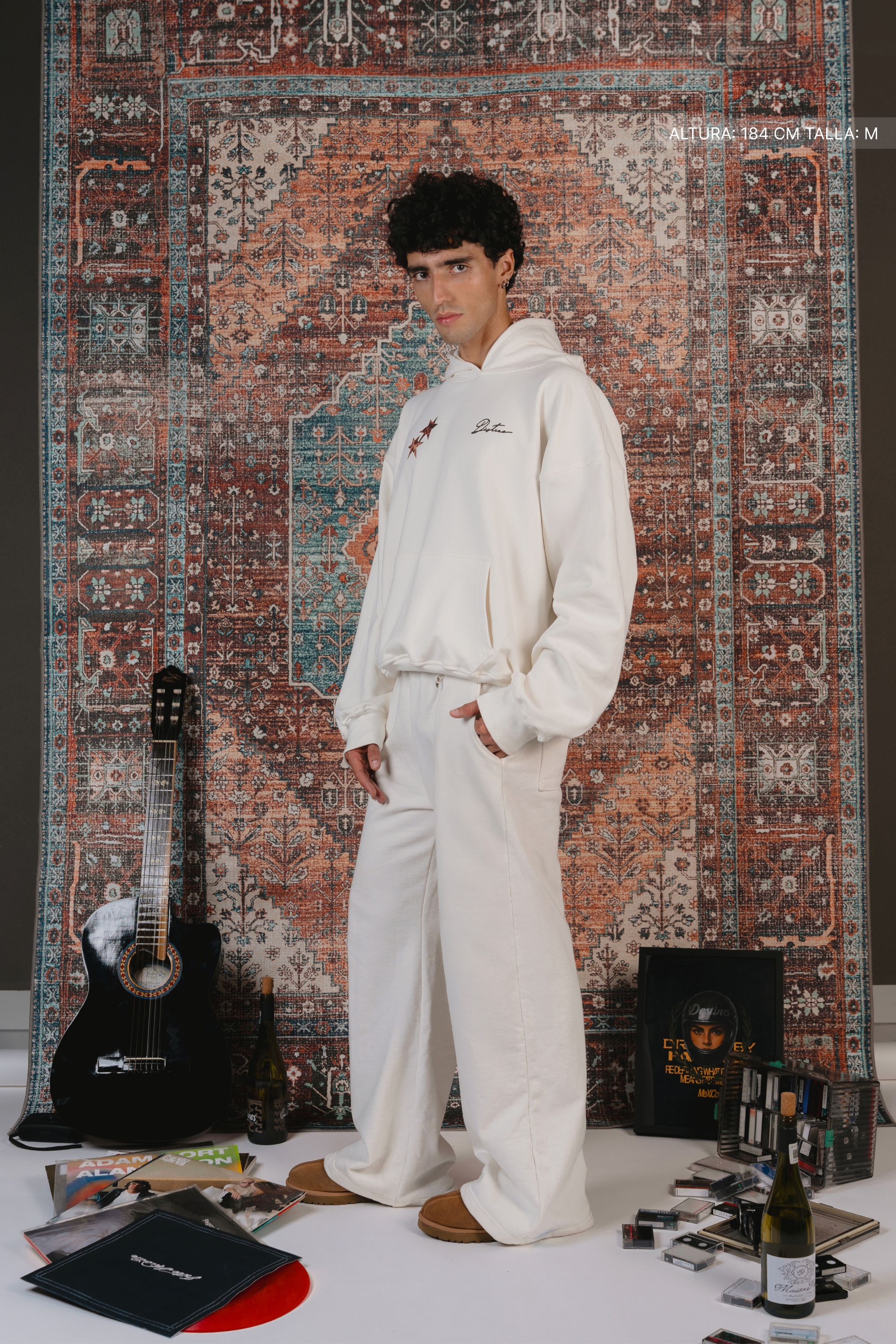 All My Fears Cheetah Hoodie Ivory