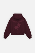 All My Fears Hoodie Burgundy