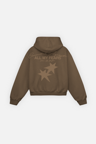 All My Fears Hoodie Mocha Brown