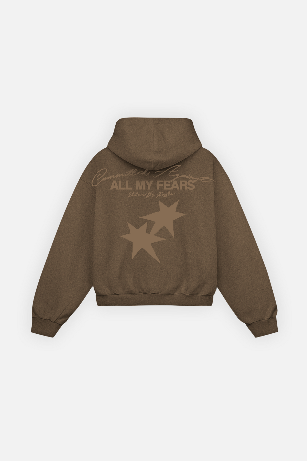 All My Fears Hoodie Mocha Brown