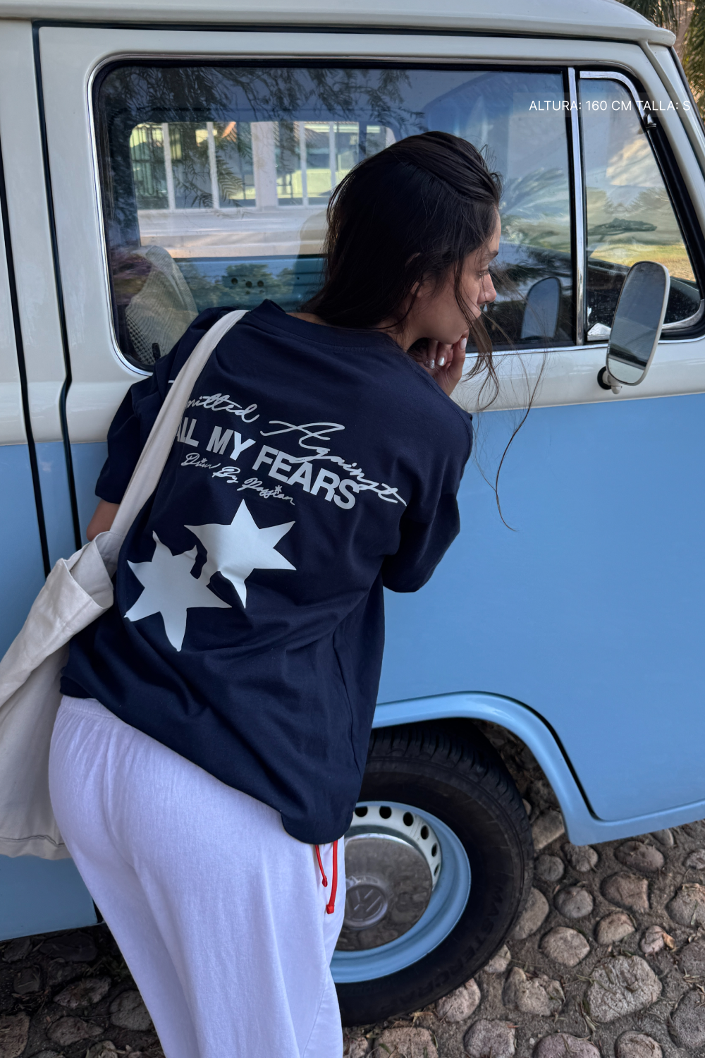 All My Fears Tee Navy Blue