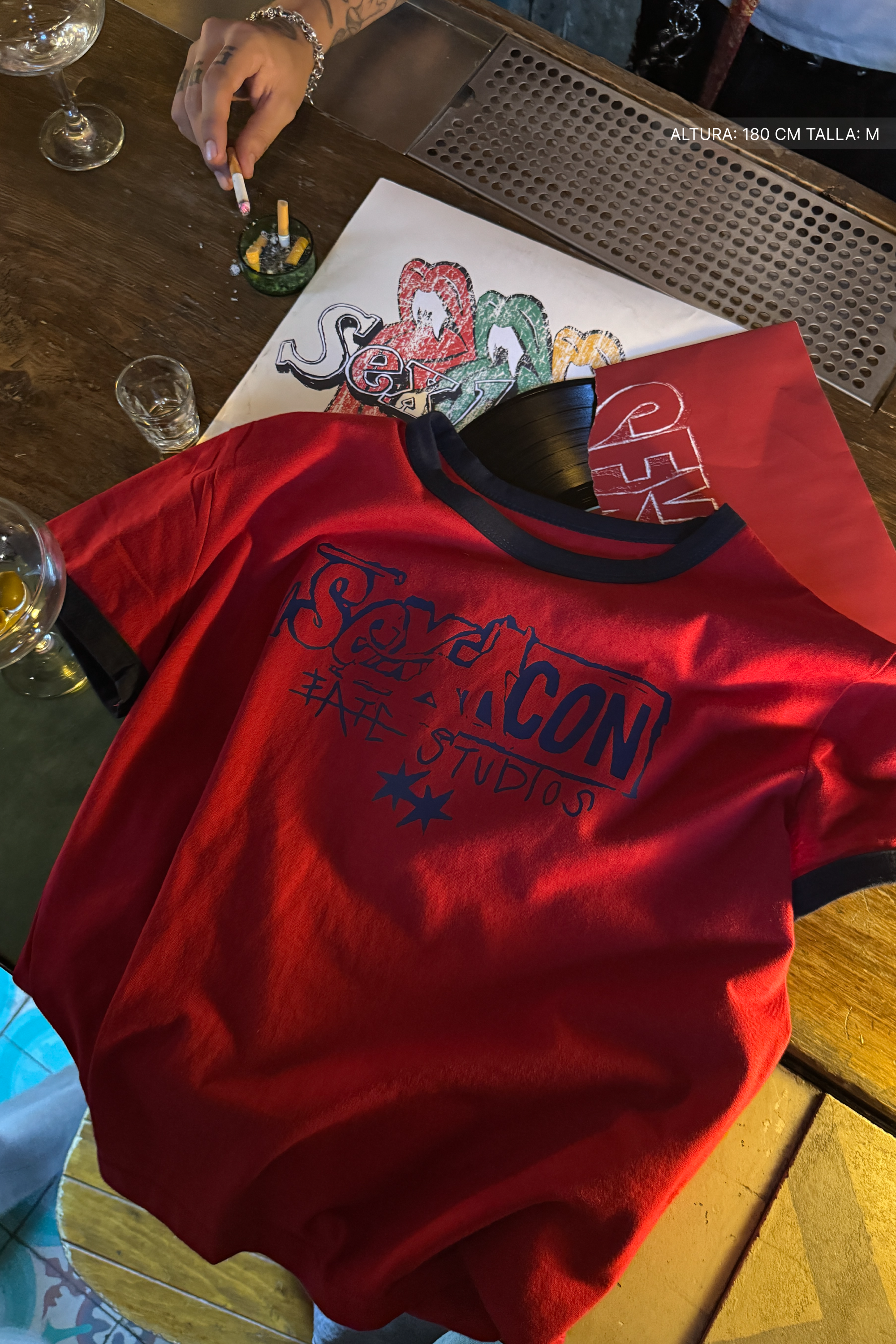 Bad Girl Muscle Tee Red