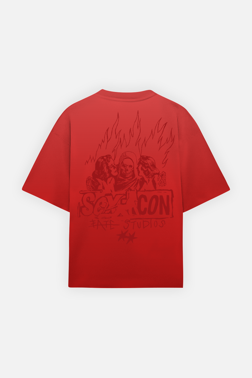 Bad Influence Tee Faded Red