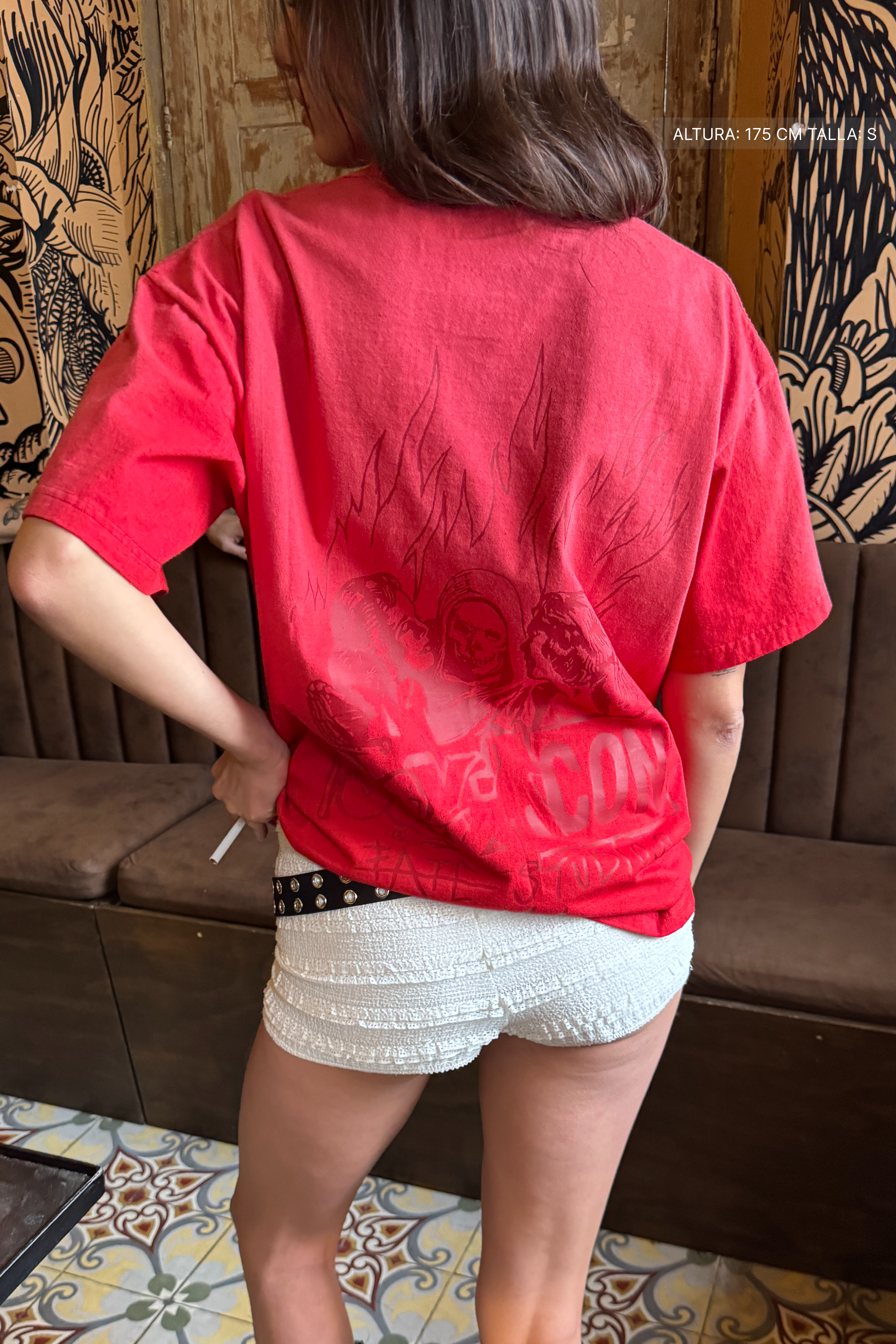 Bad Influence Tee Faded Red