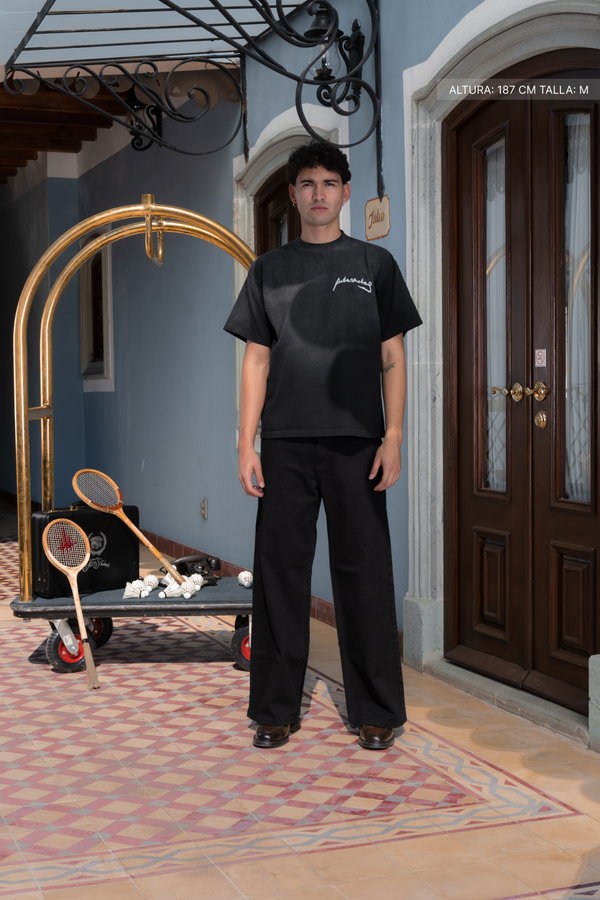 Signatures Tee Faded Black