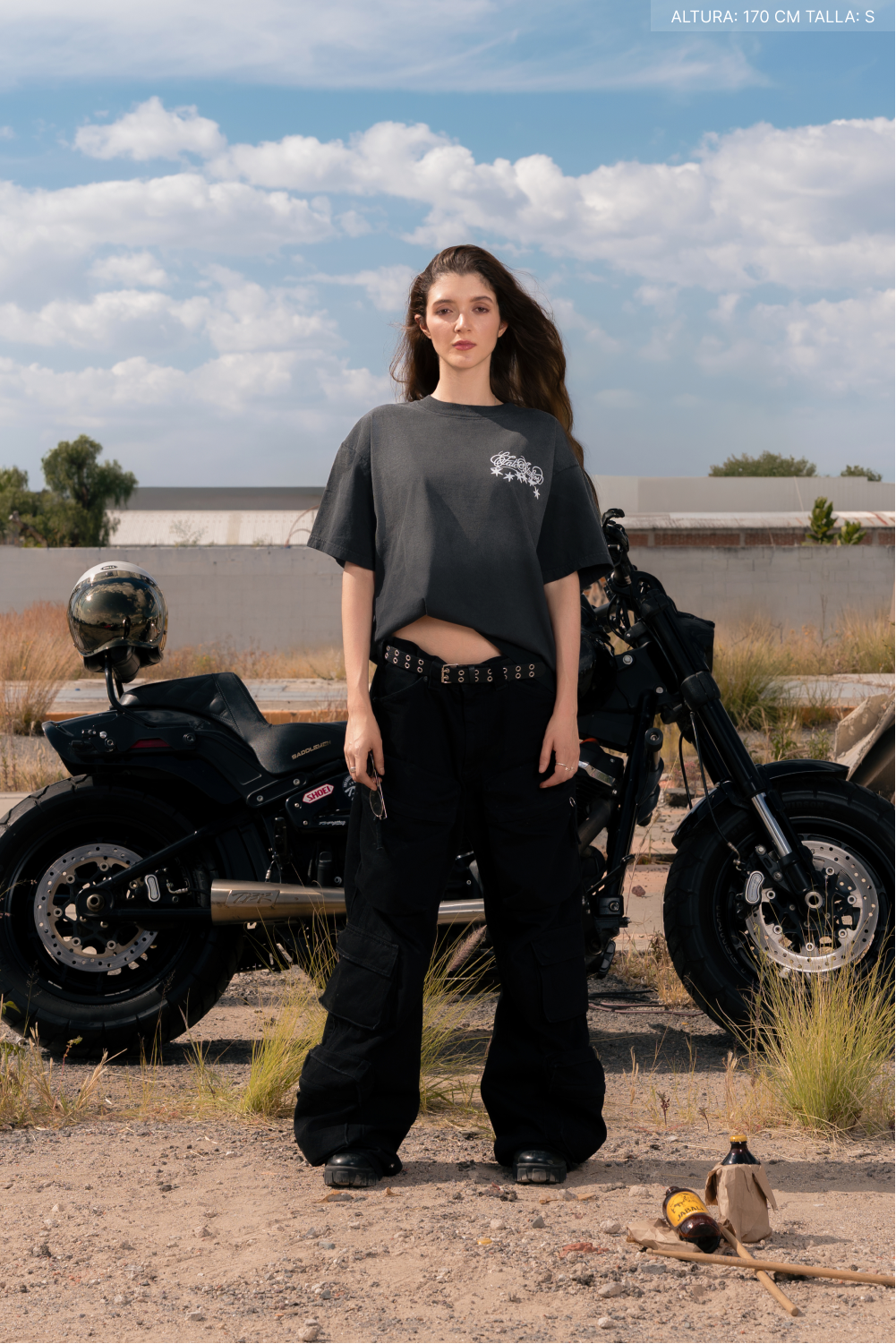 Path To The Stars Tee Faded Black