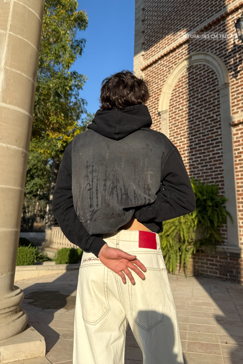 Cathedral Hoodie Faded Black