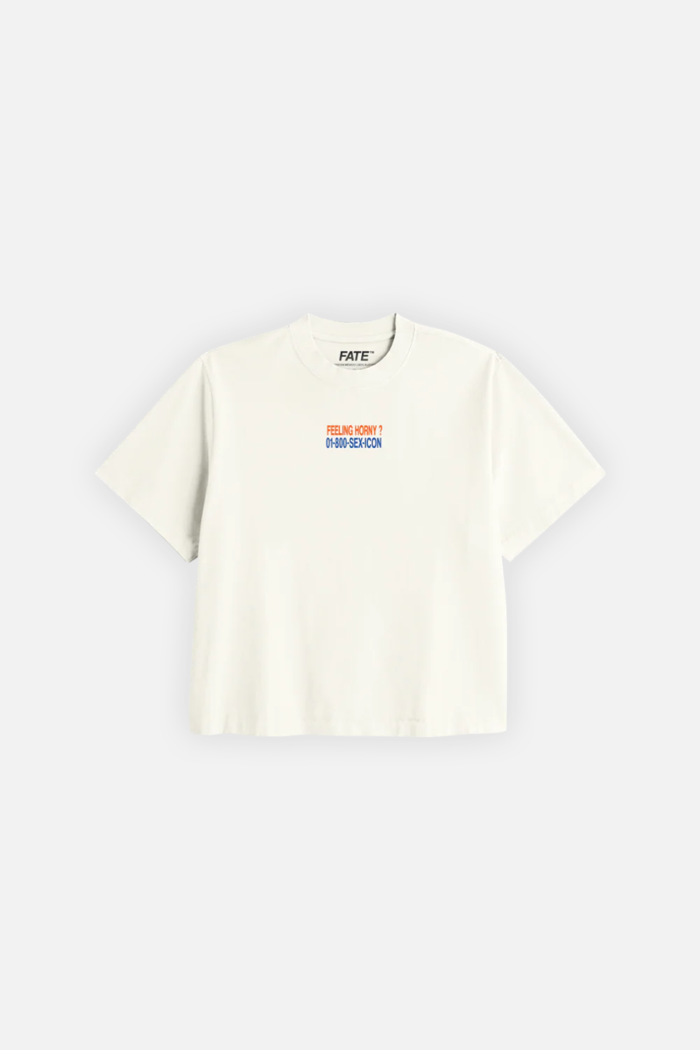 Feeling Horny Crop Tee Ivory