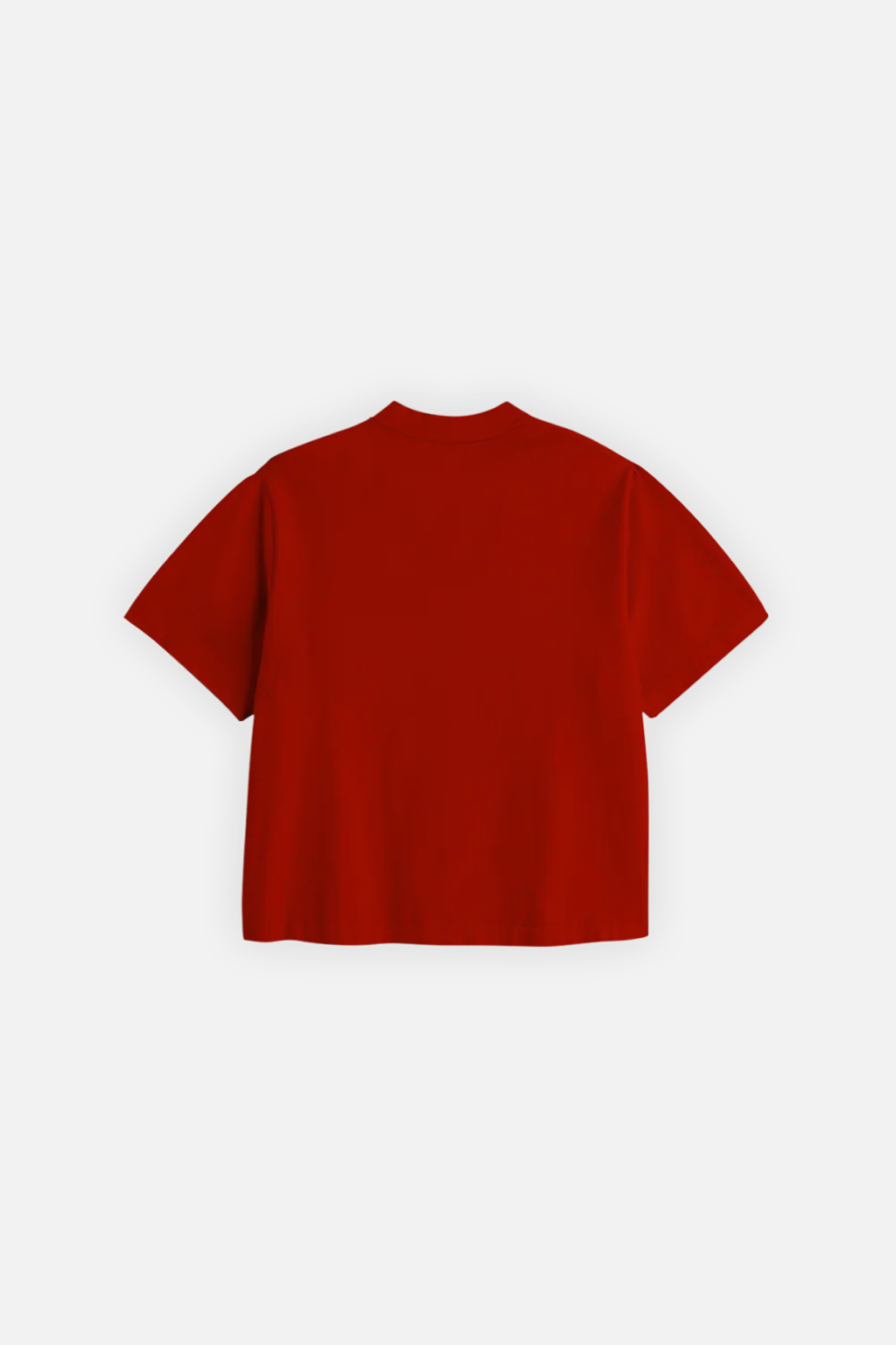 Cheetah Crop Tee Red