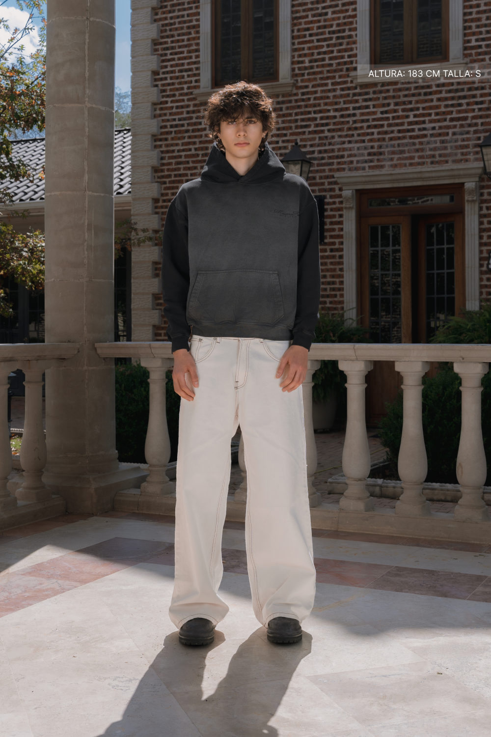 Cathedral Hoodie Faded Black