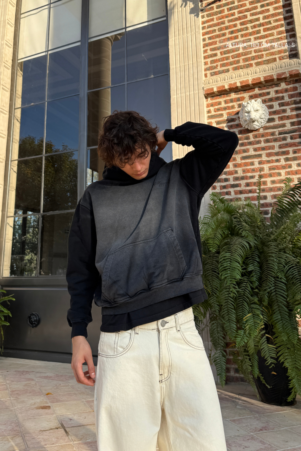 Cathedral Hoodie Faded Black