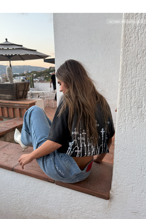 Cathedral Tee Faded Black