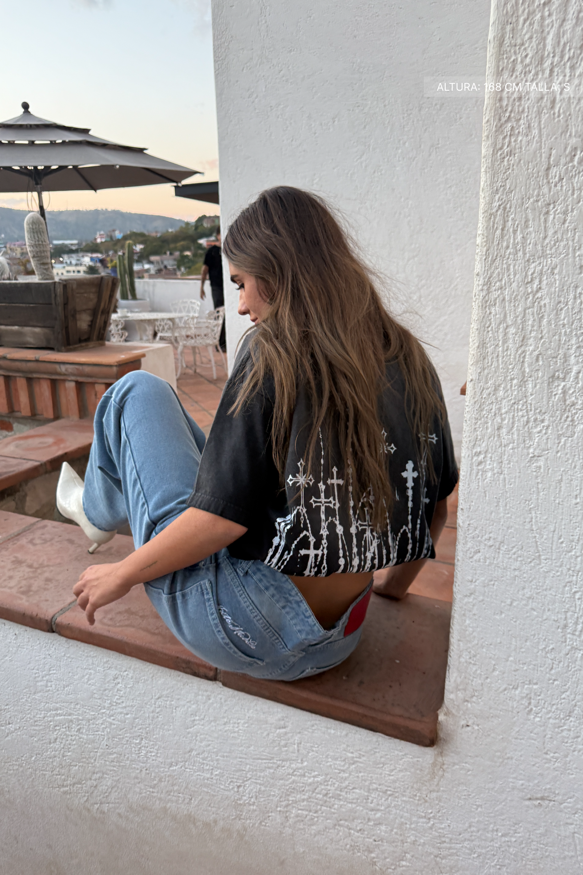 Cathedral Tee Faded Black