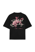 Pink Cowboy Tee Black
