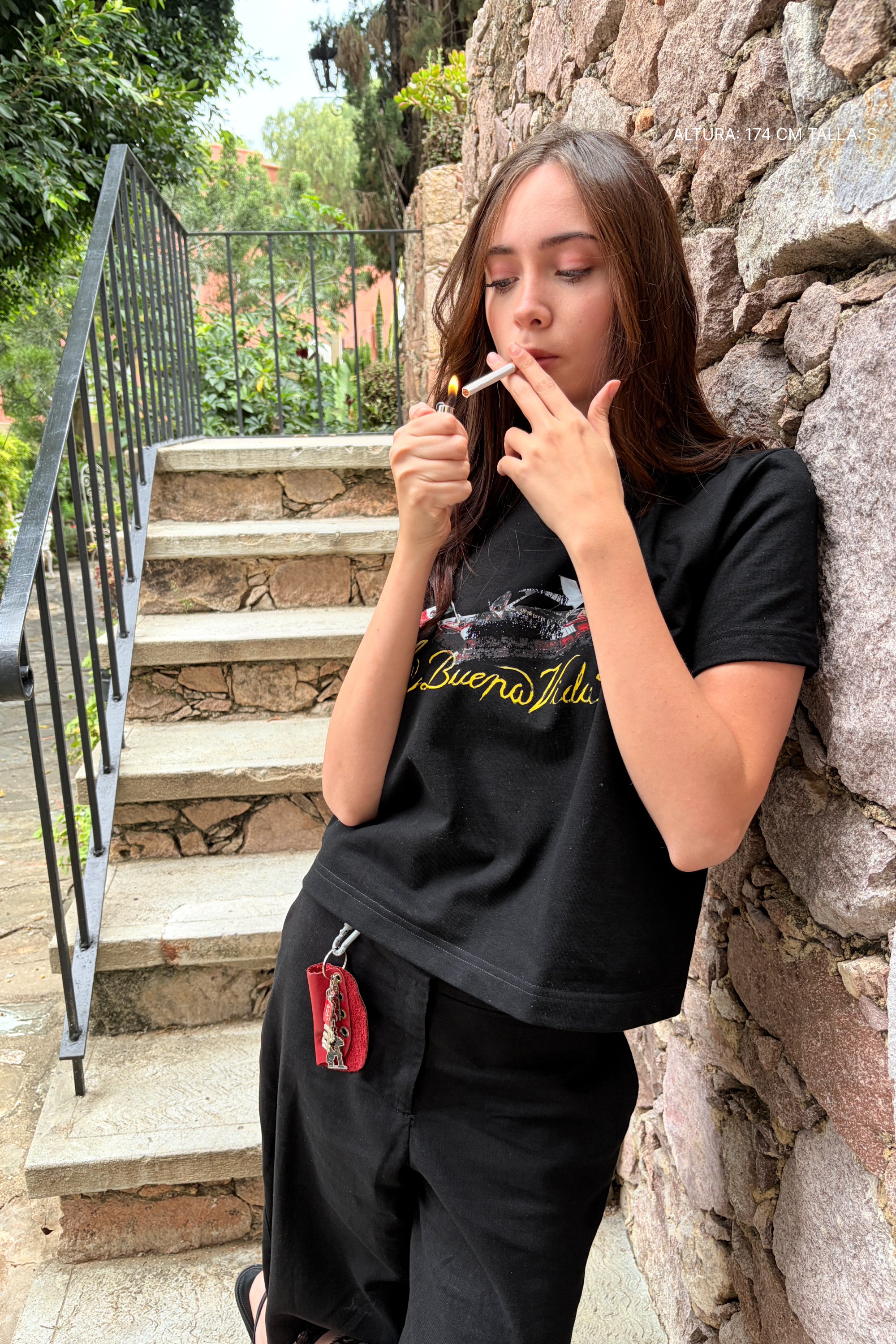Jet Set Crop Tee Black