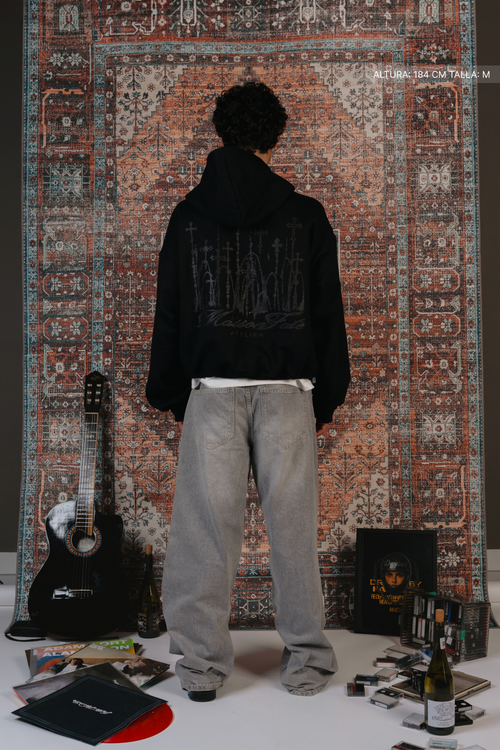 Cathedral Zip Hoodie Vantablack