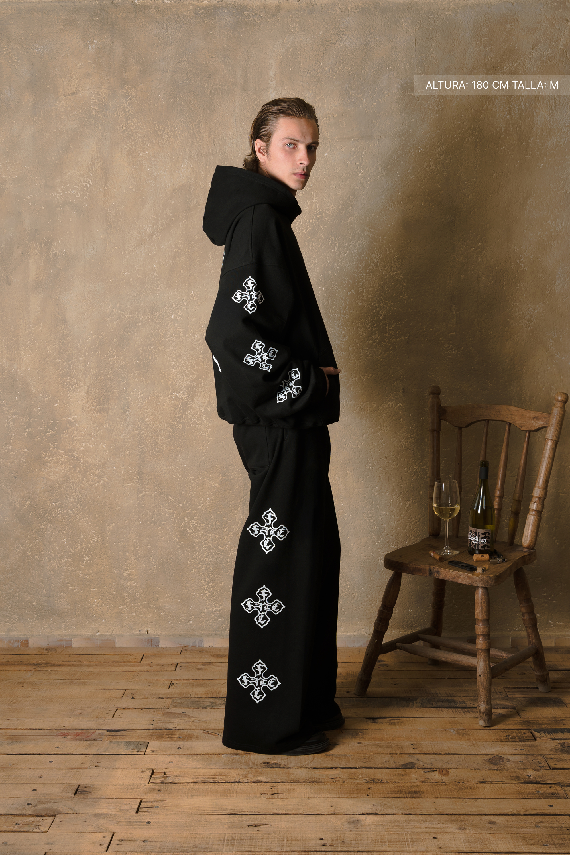 Cross Of Fate Wide Pants Vantablack