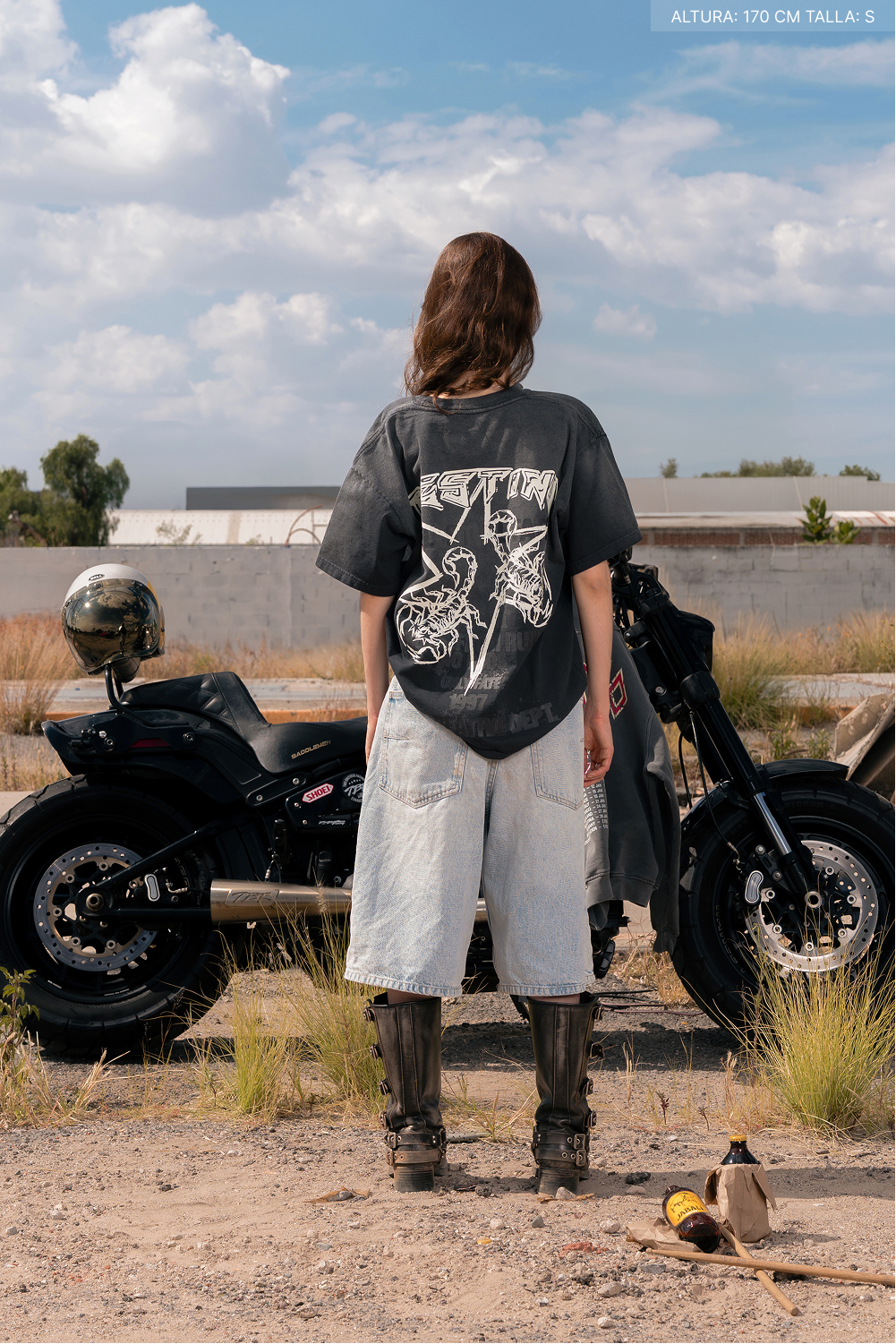 Celestial Fate Tee Faded Black