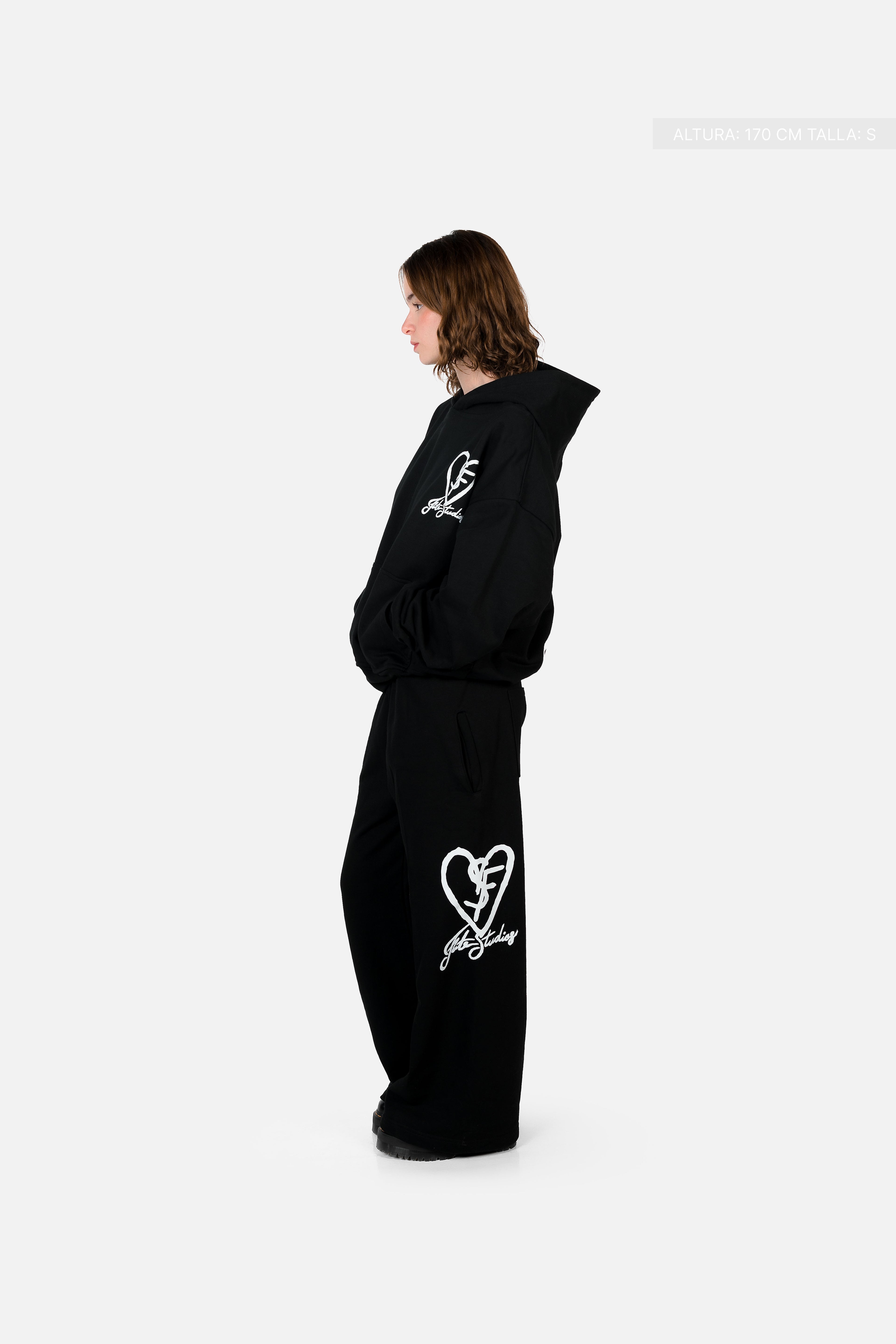 SF Heart Fate Studios Wide Pants Vantablack