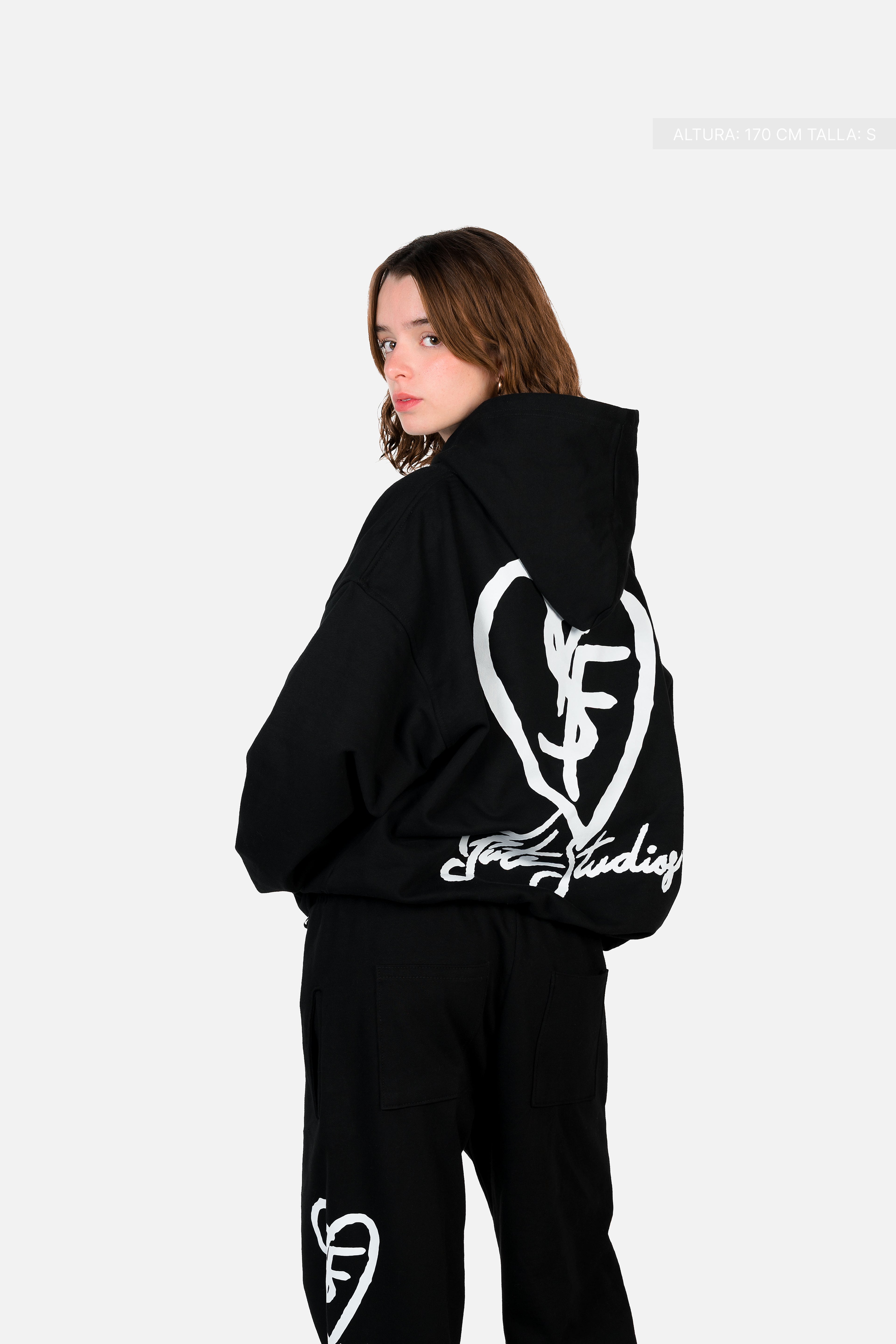 SF Heart Fate Studios Hoodie Vantablack
