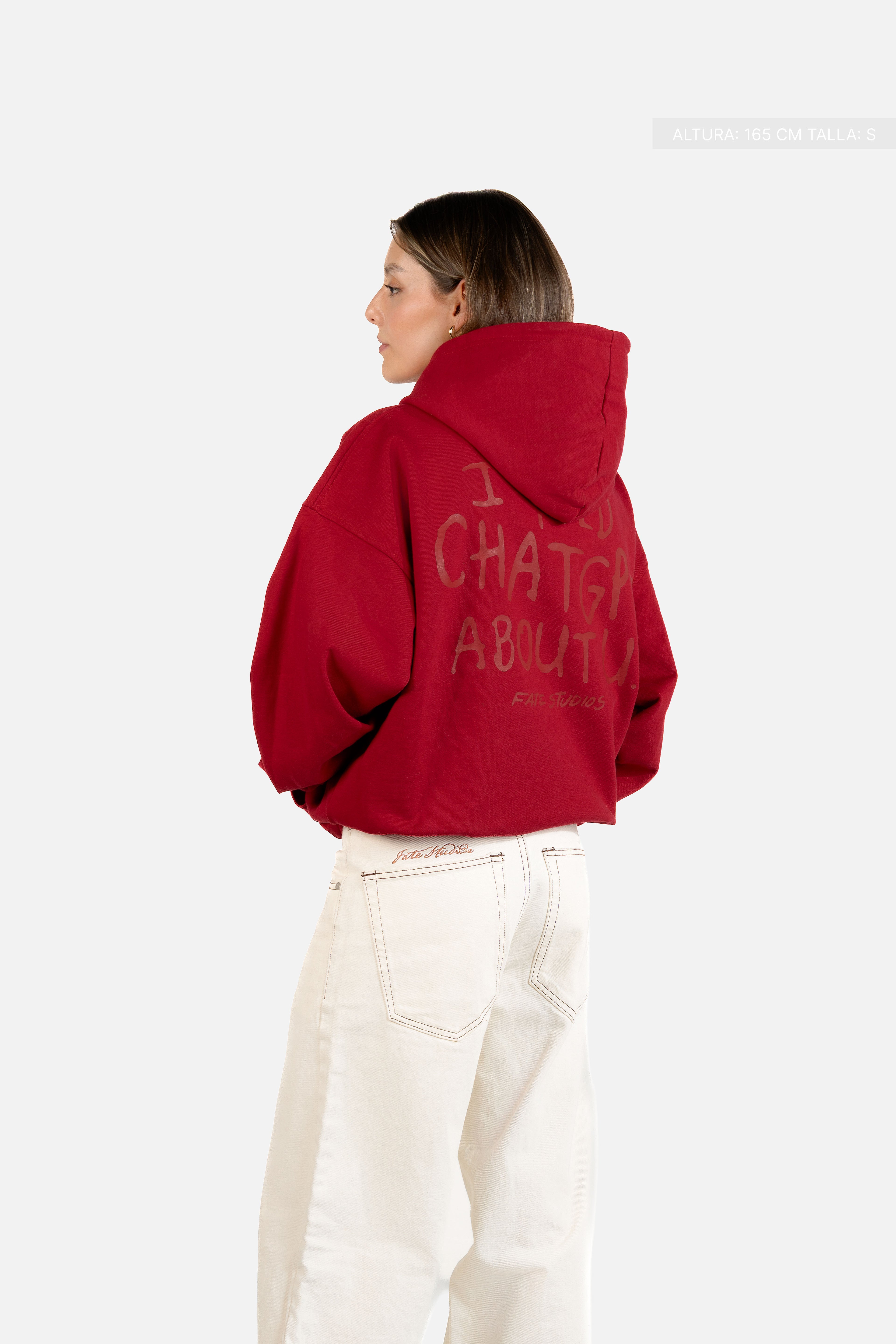 I Told Chat Hoodie Cherry Red
