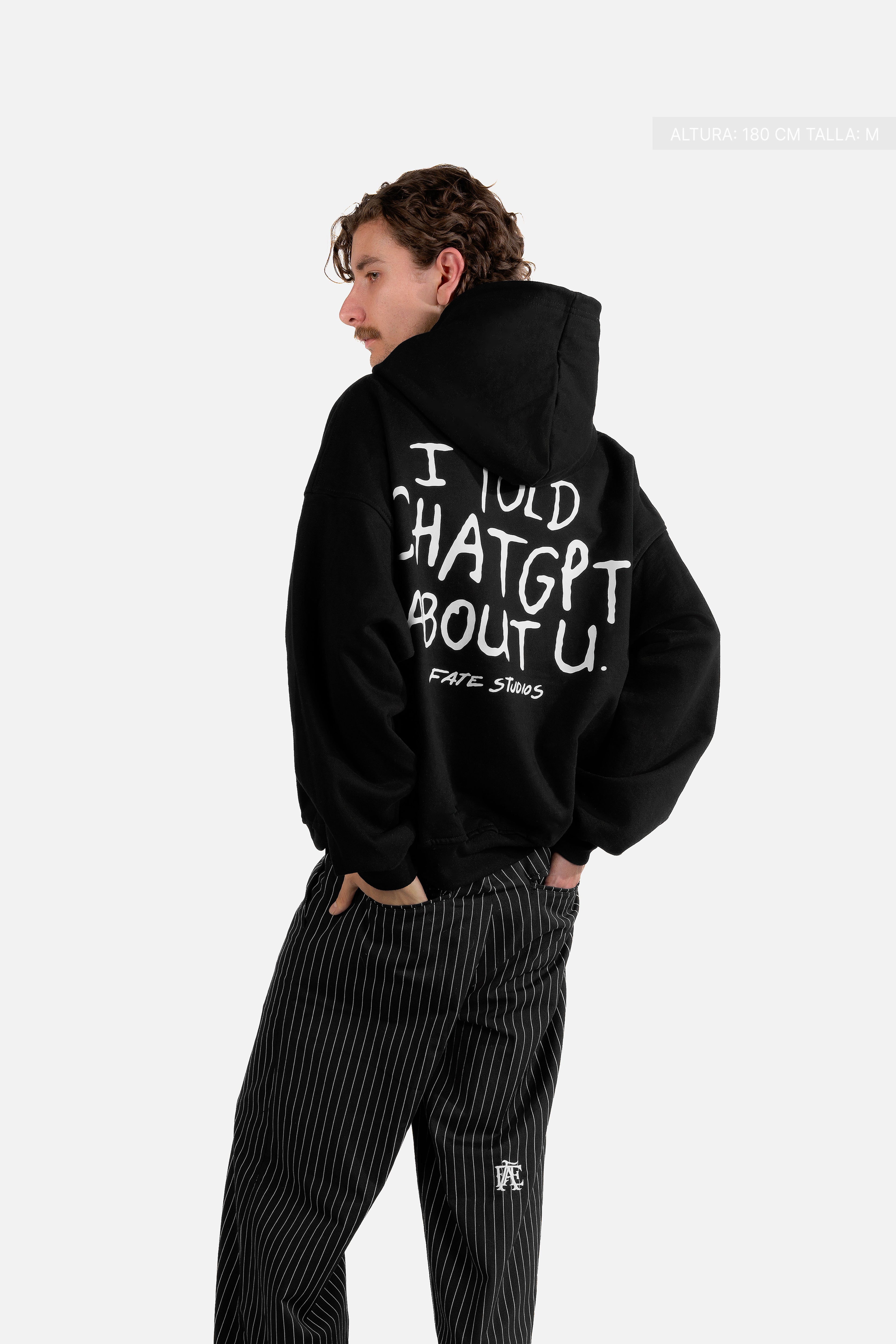 I Told Chat Hoodie Vantablack
