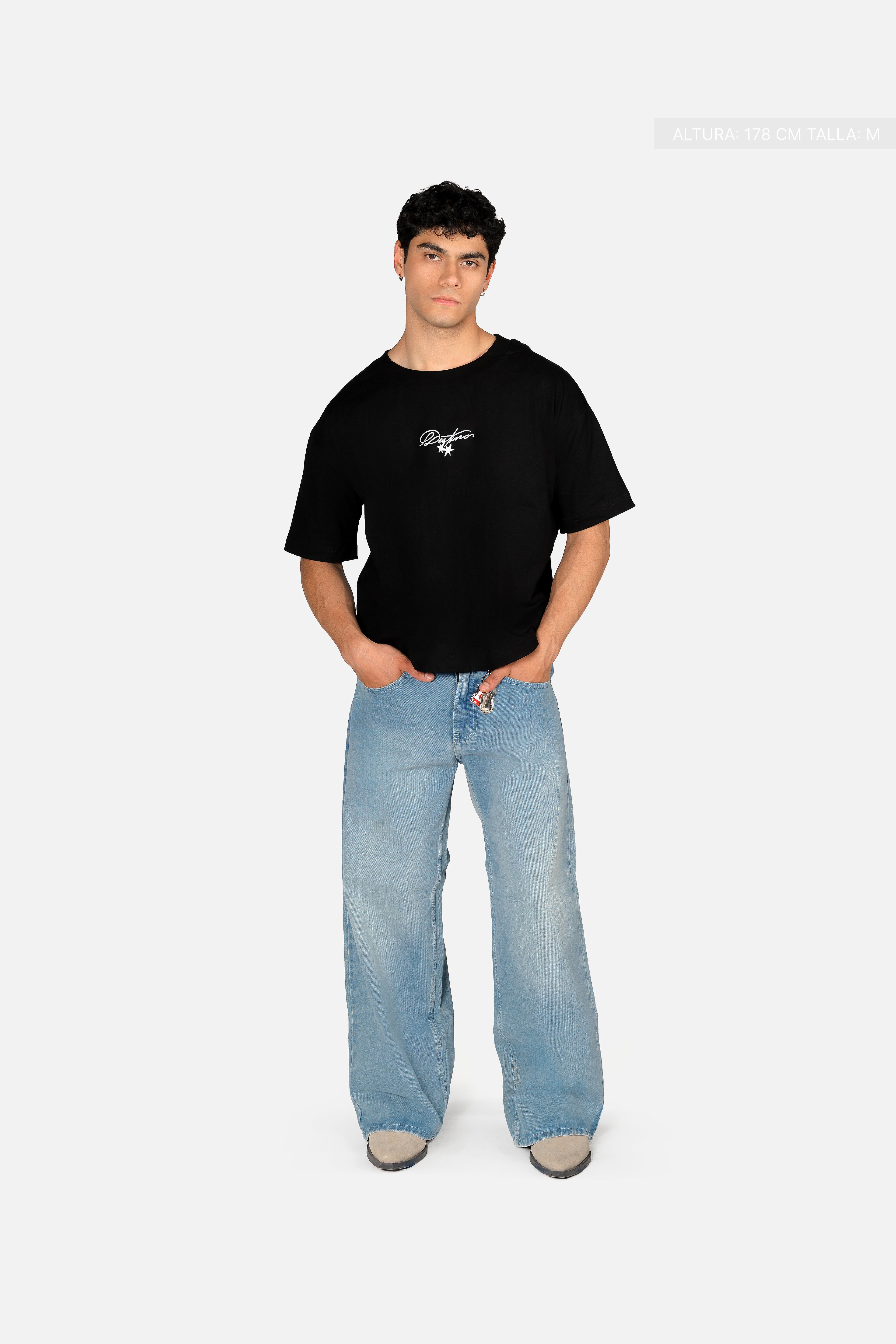 Not All Angels Tee Black & Black