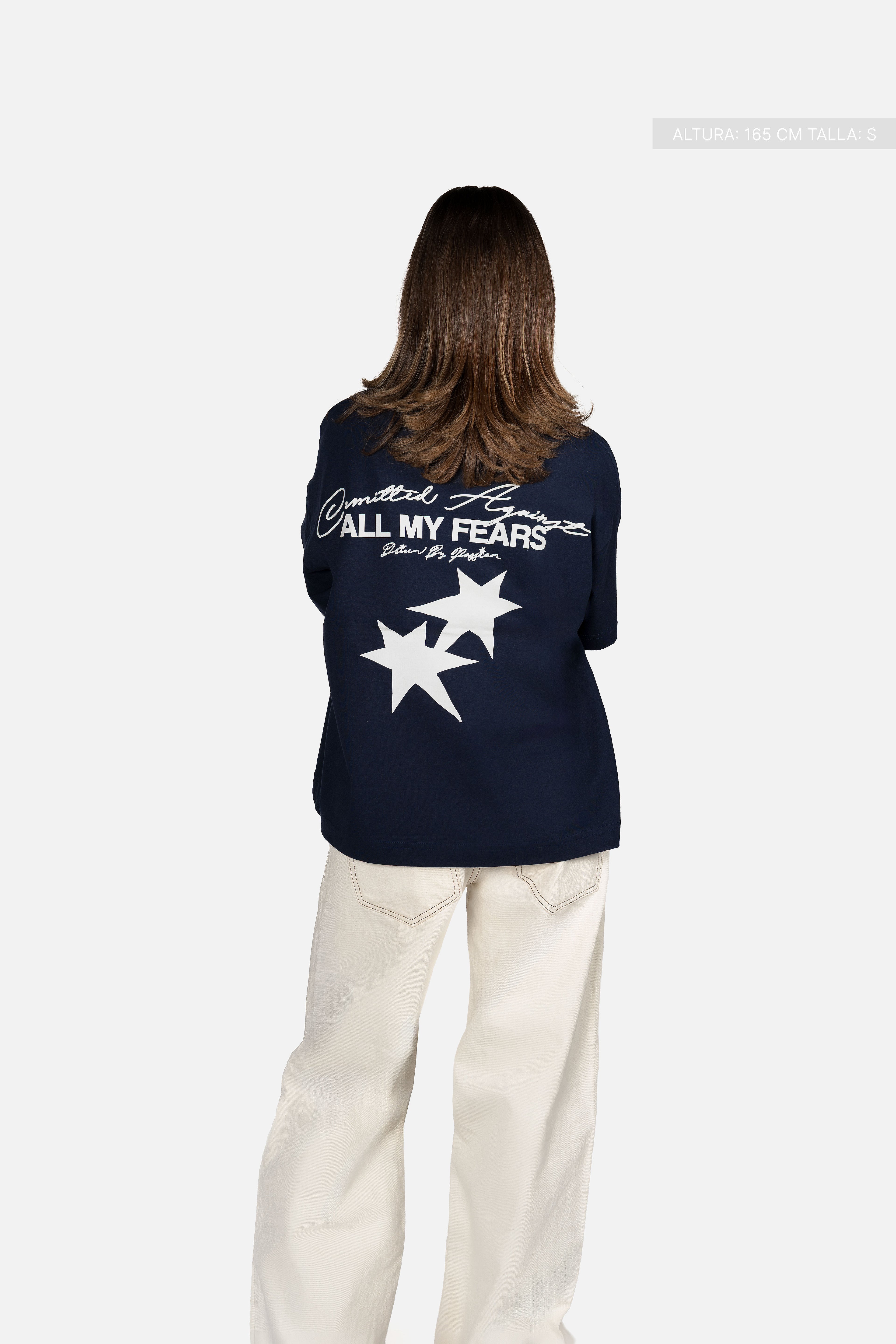 All My Fears Tee Navy Blue