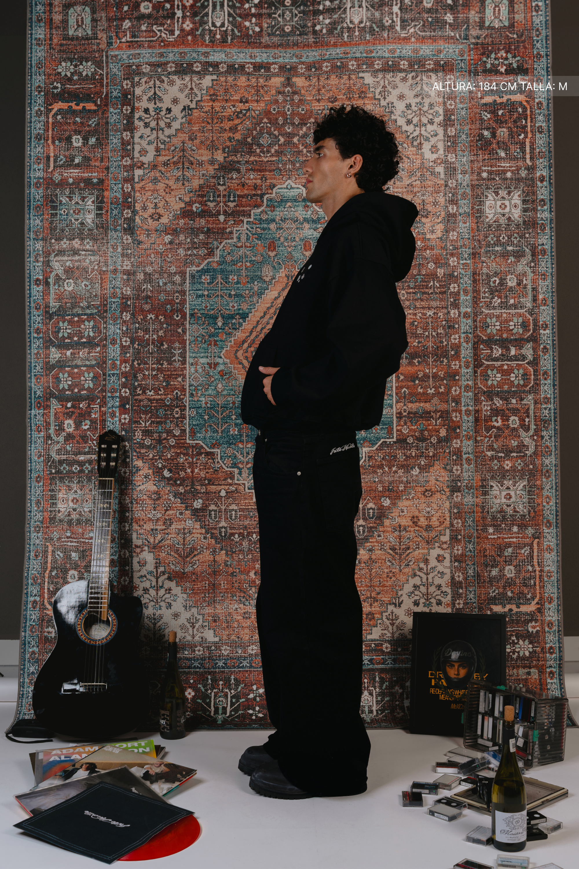 Dark Gems Zip Hoodie Vantablack