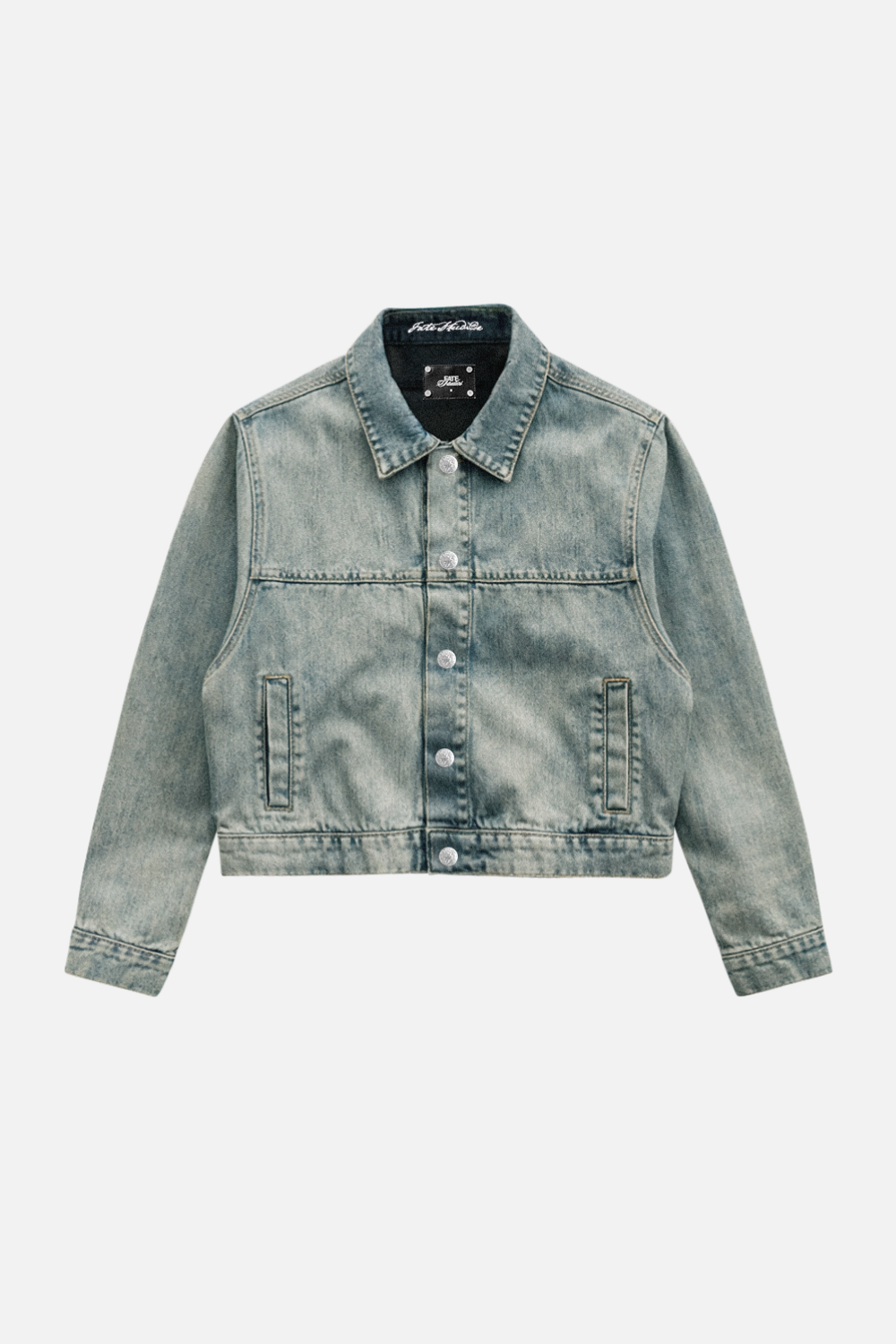 Denim Jacket Dirty Washed Blue