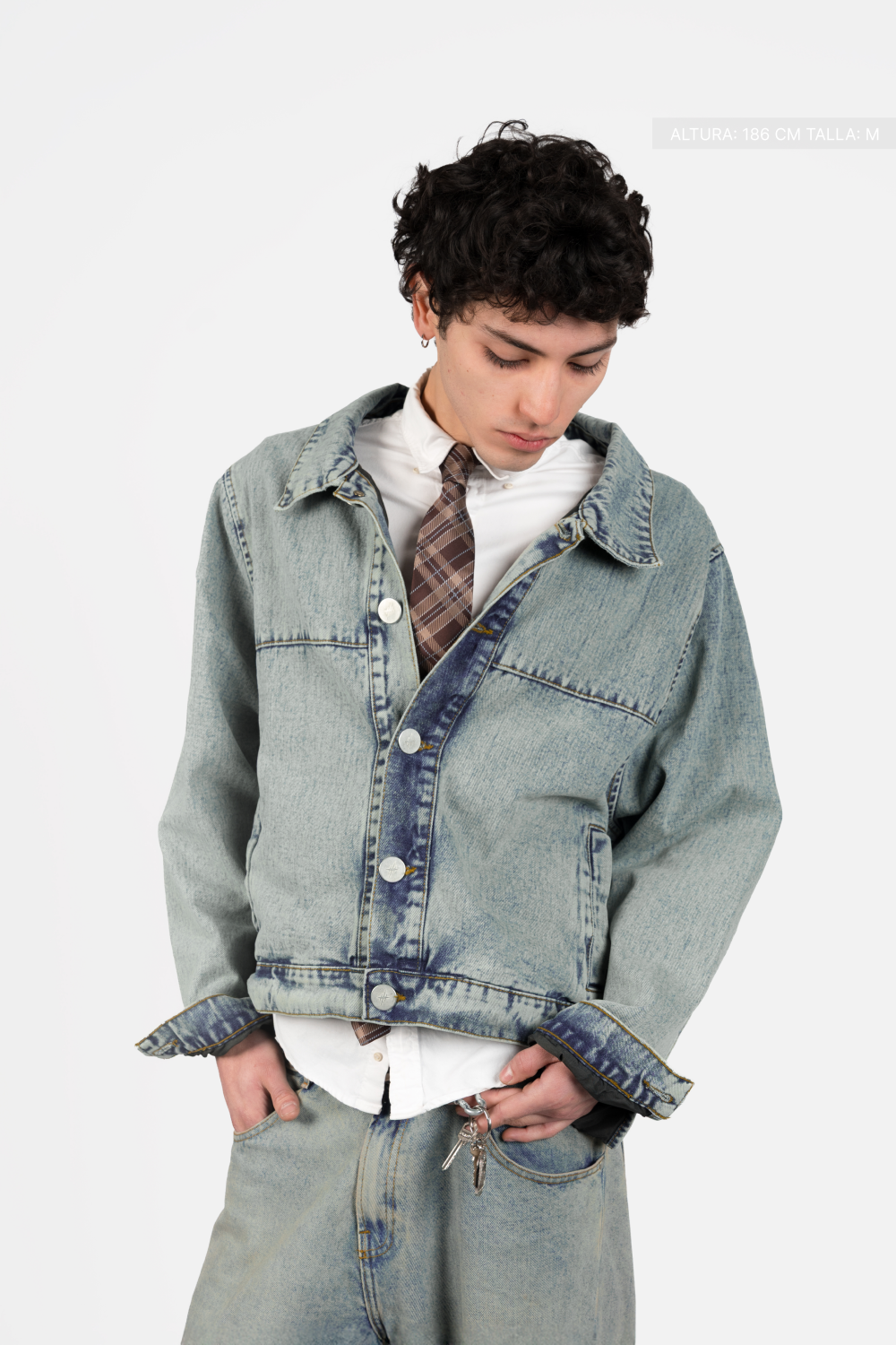 Denim Jacket Dirty Washed Blue