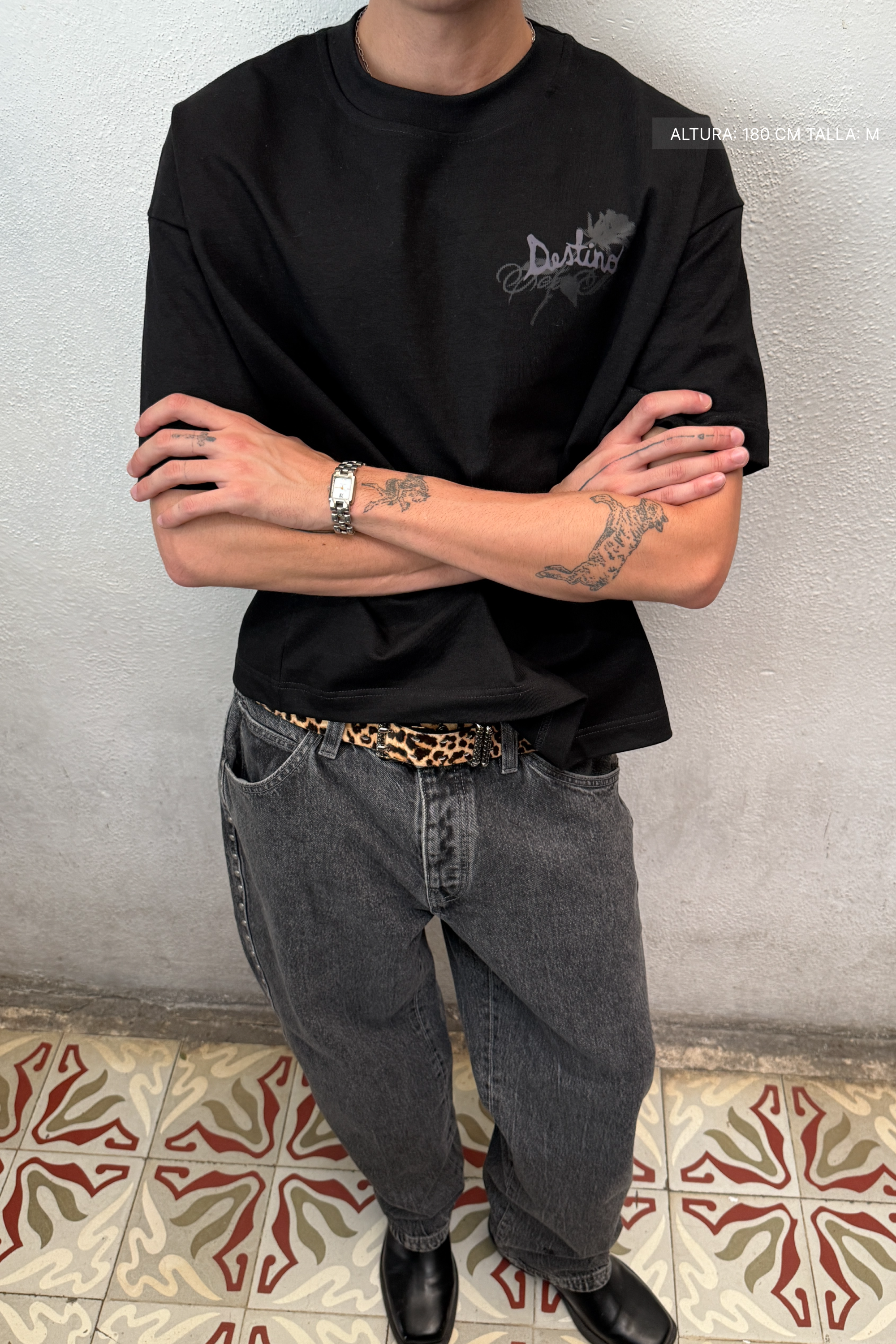 Destino Wilted Devotion Tee Black