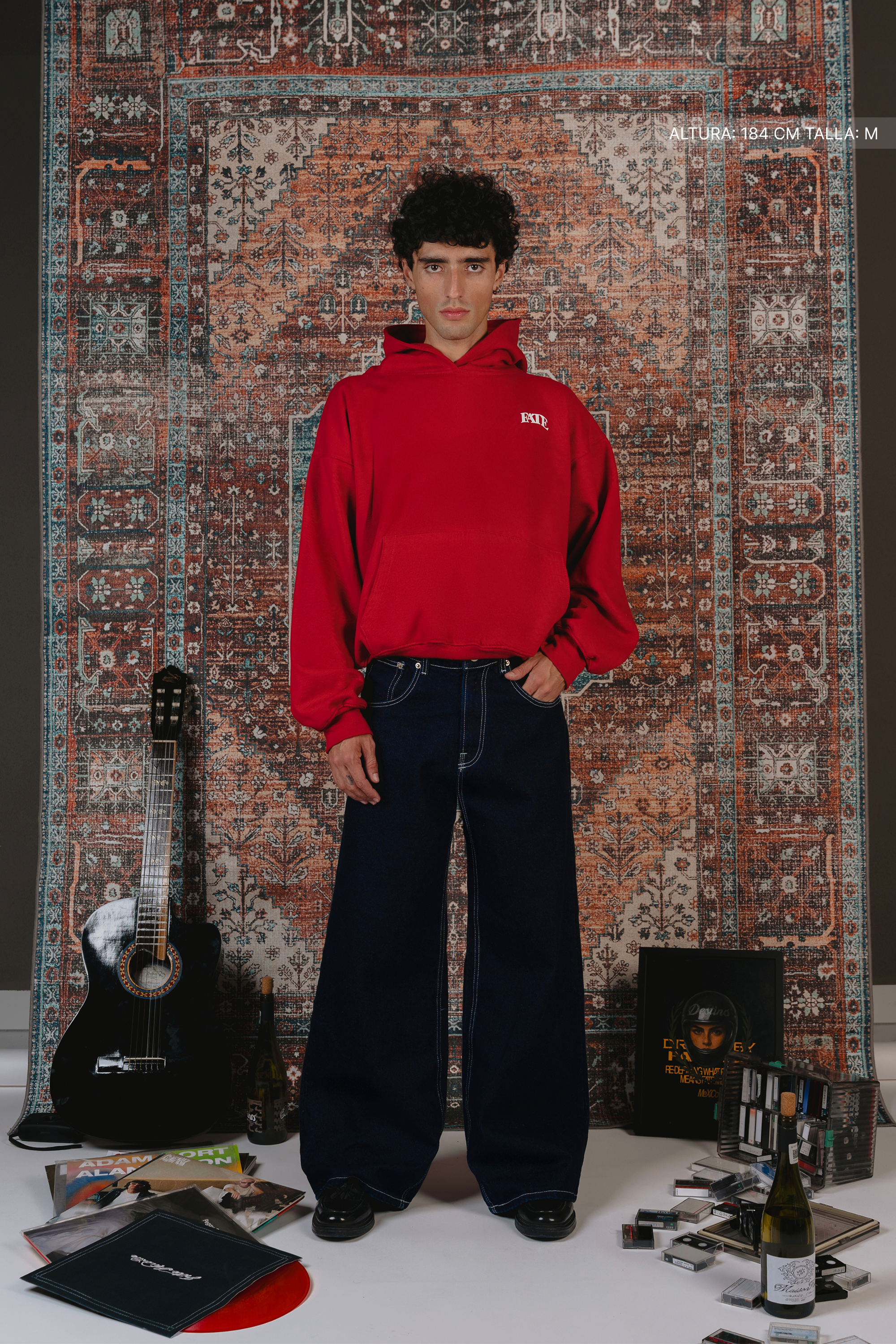 Double Spark Hoodie Cherry Red