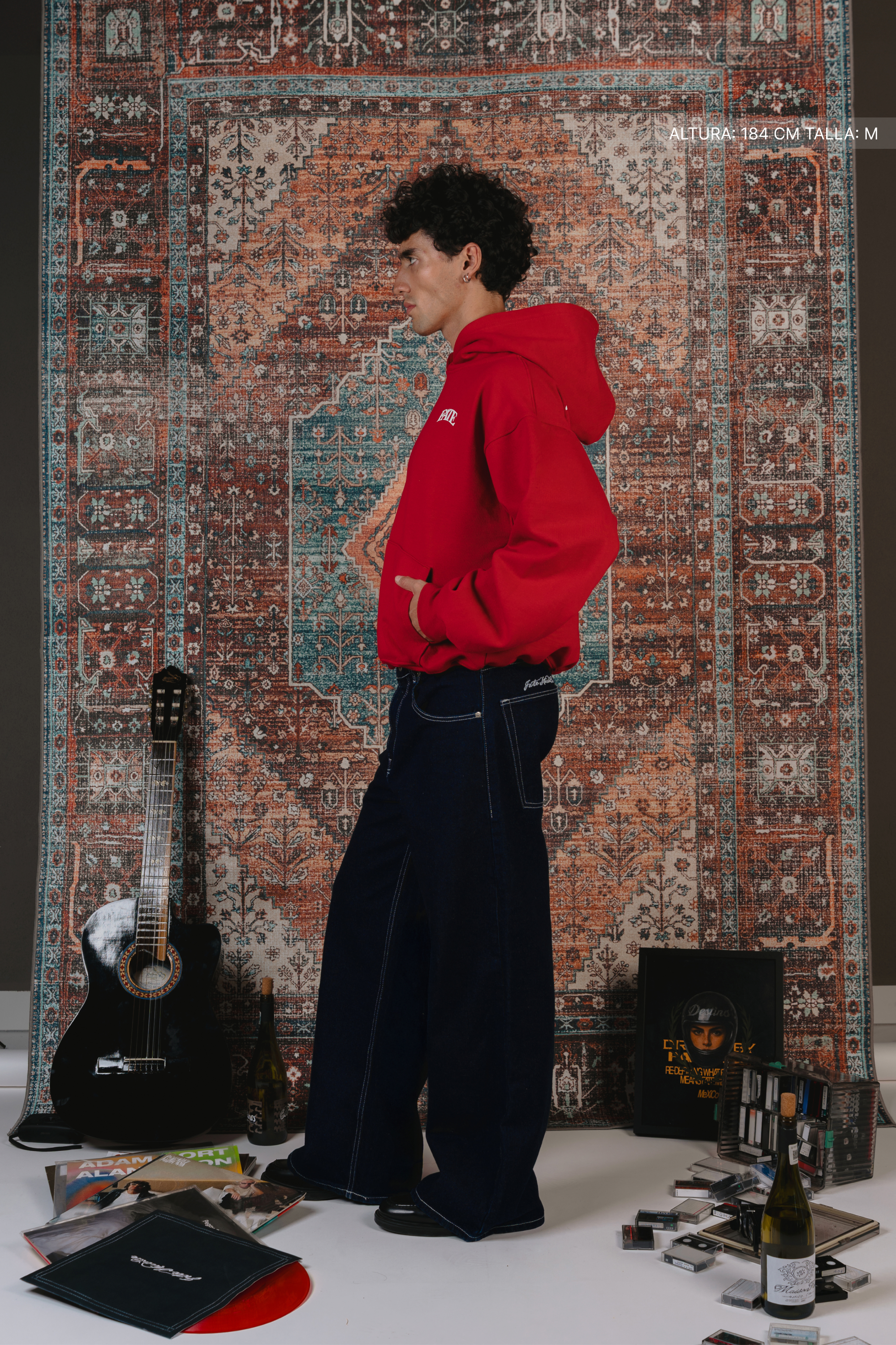 Double Spark Hoodie Cherry Red