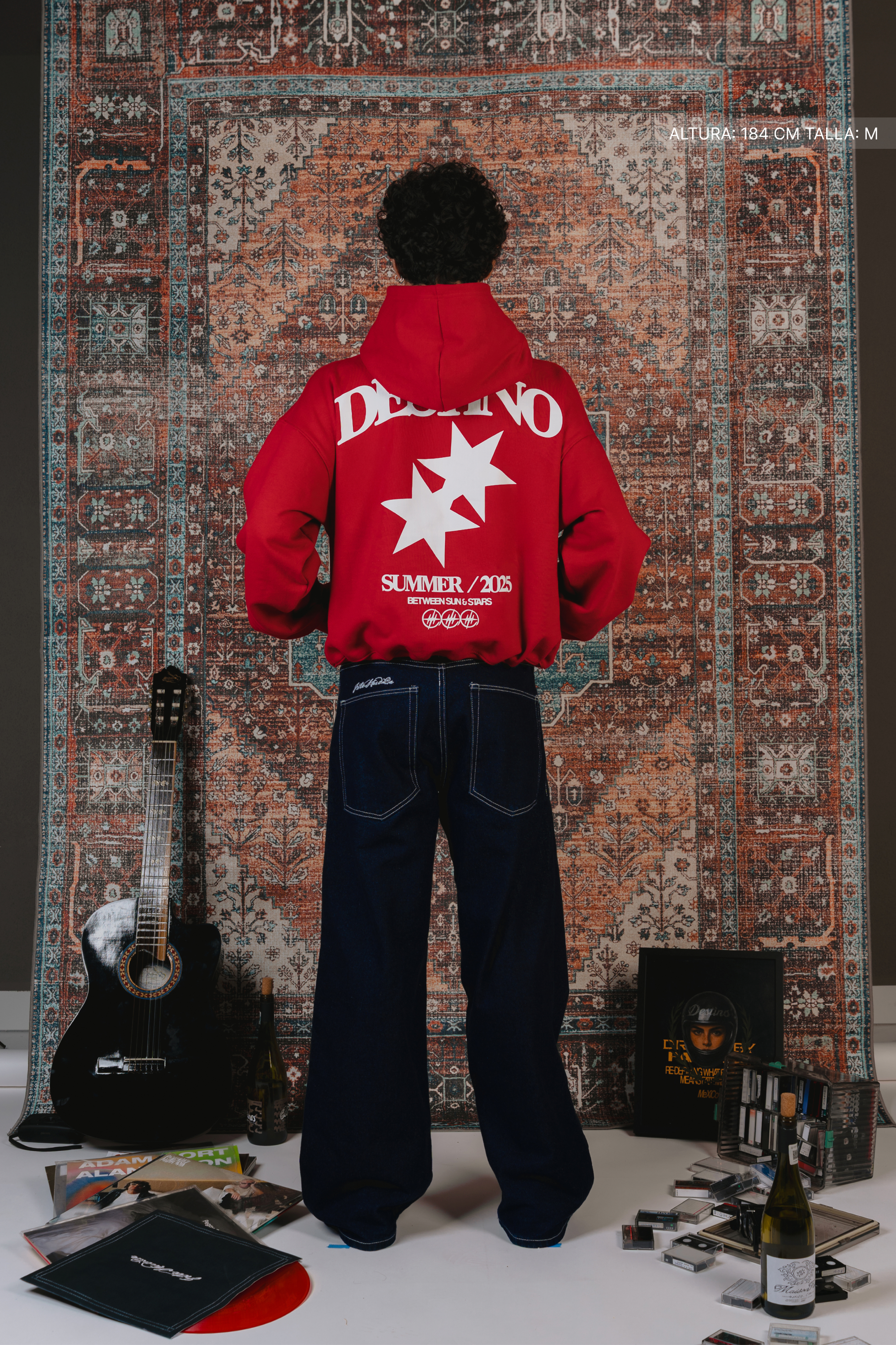 Double Spark Hoodie Cherry Red