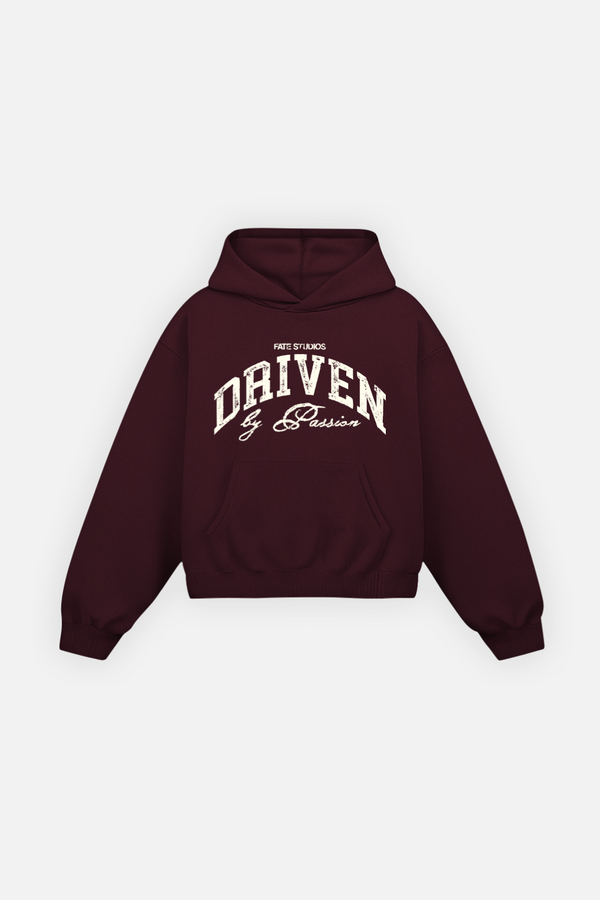 Driven By Passion Hoodie Burgundy
